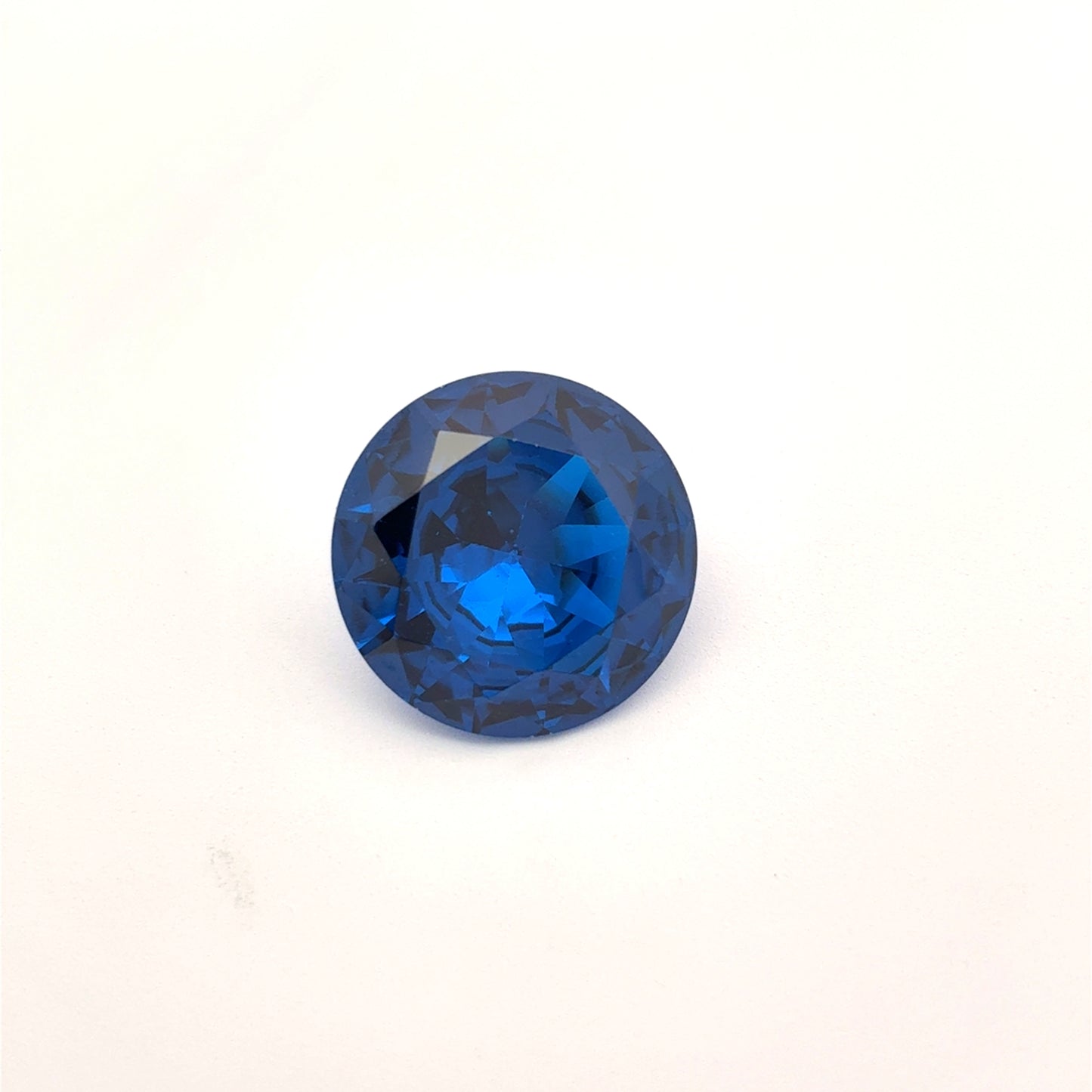 14mm Dark Blue Lab Spinel 10 carat Round Cut