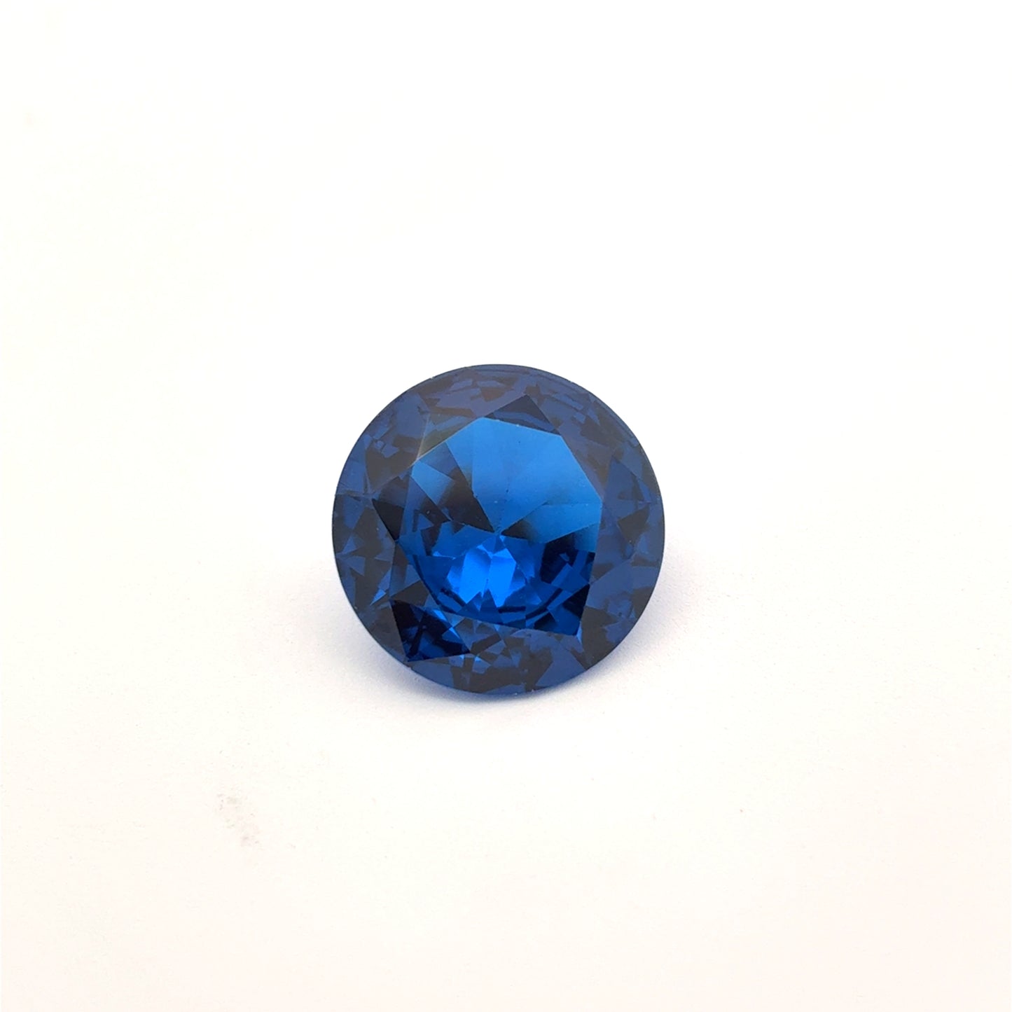14mm Dark Blue Lab Spinel 10 carat Round Cut