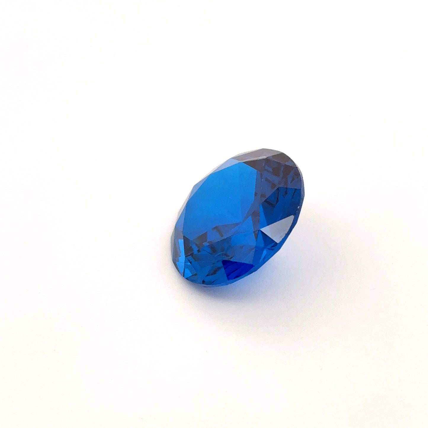 14mm Dark Blue Lab Spinel 10 carat Round Cut