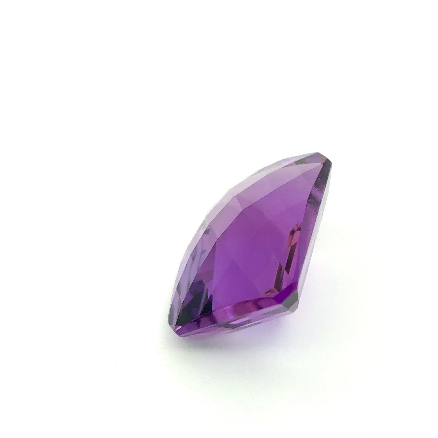 18x13mm Amethyst 15.58 carat Checkerboard Emerald Cut