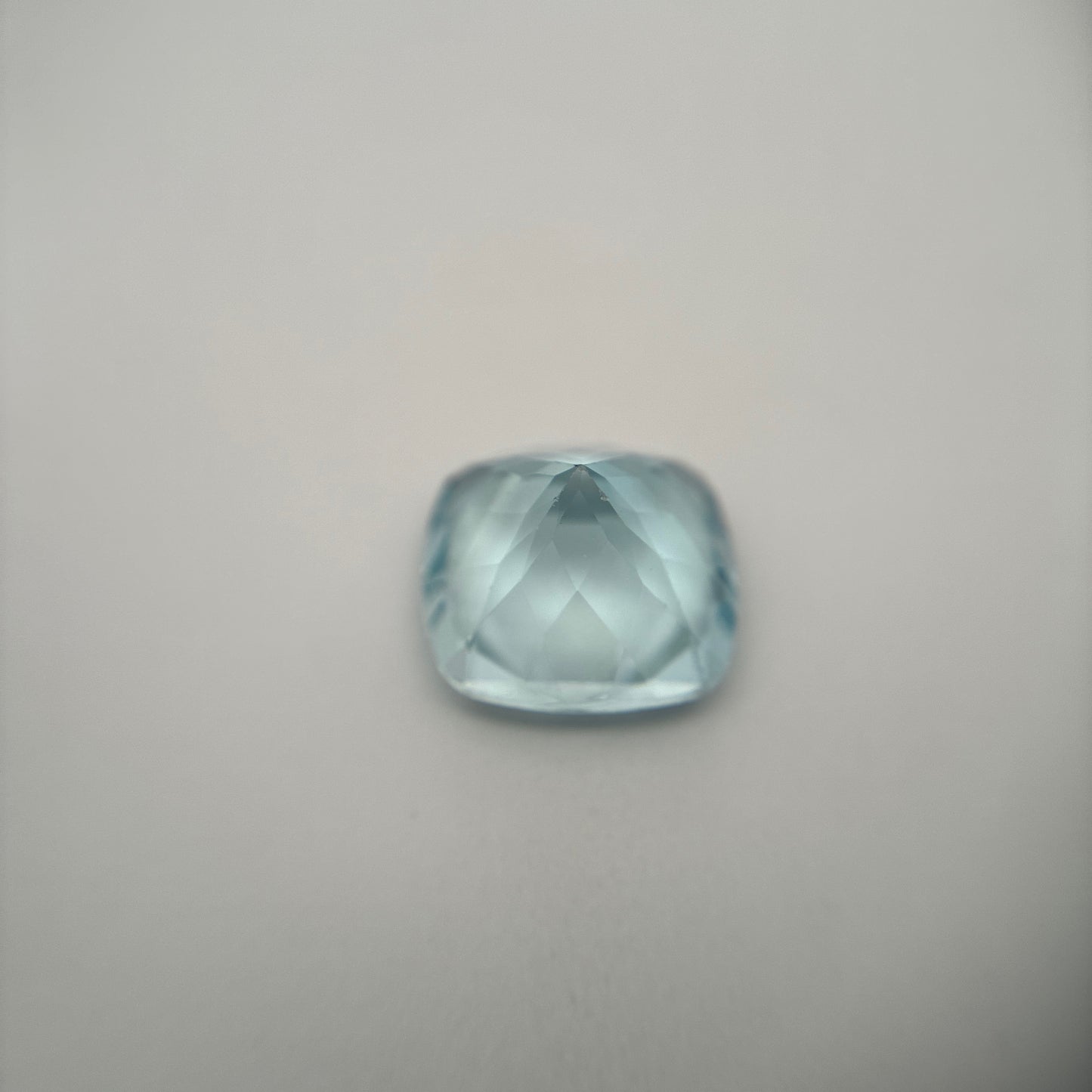 10mm Aquamarine 3.6 carat Square Cushion Cut