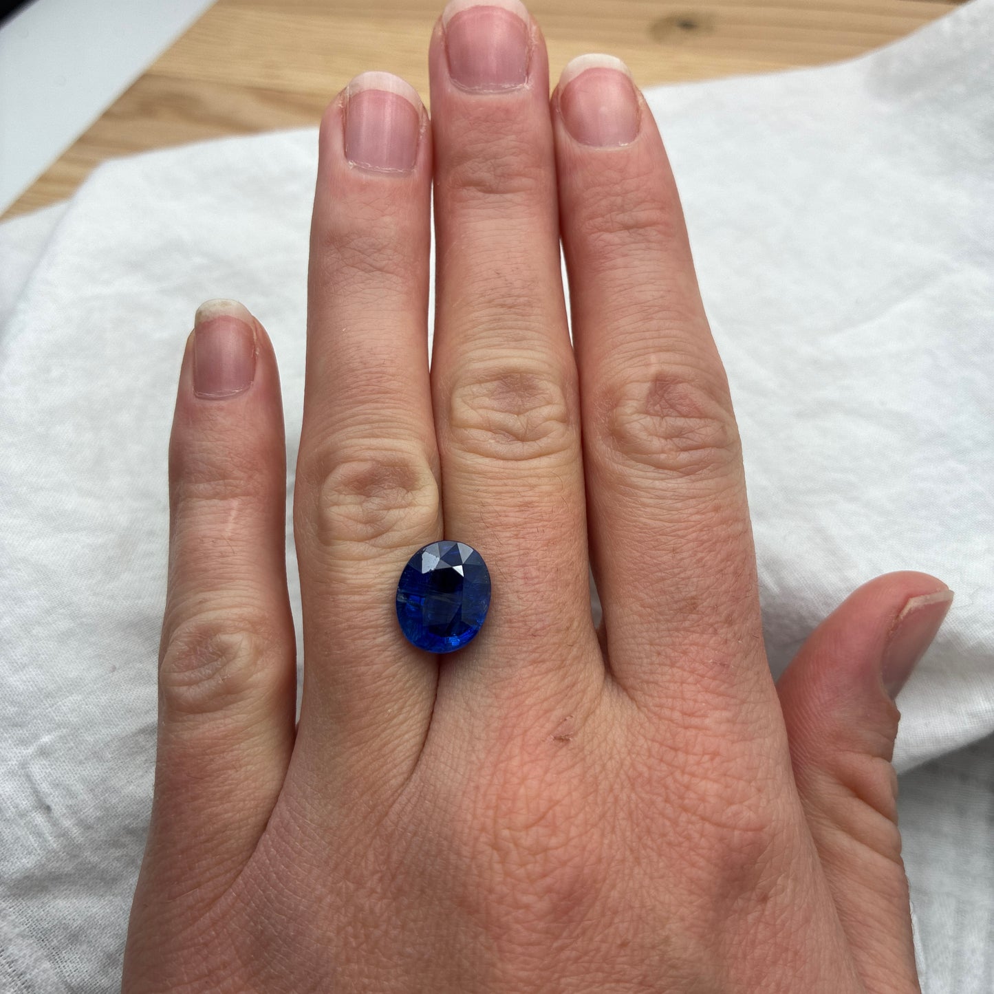 12x10mm Oval Cut Blue Kyanite, 5.80 carats