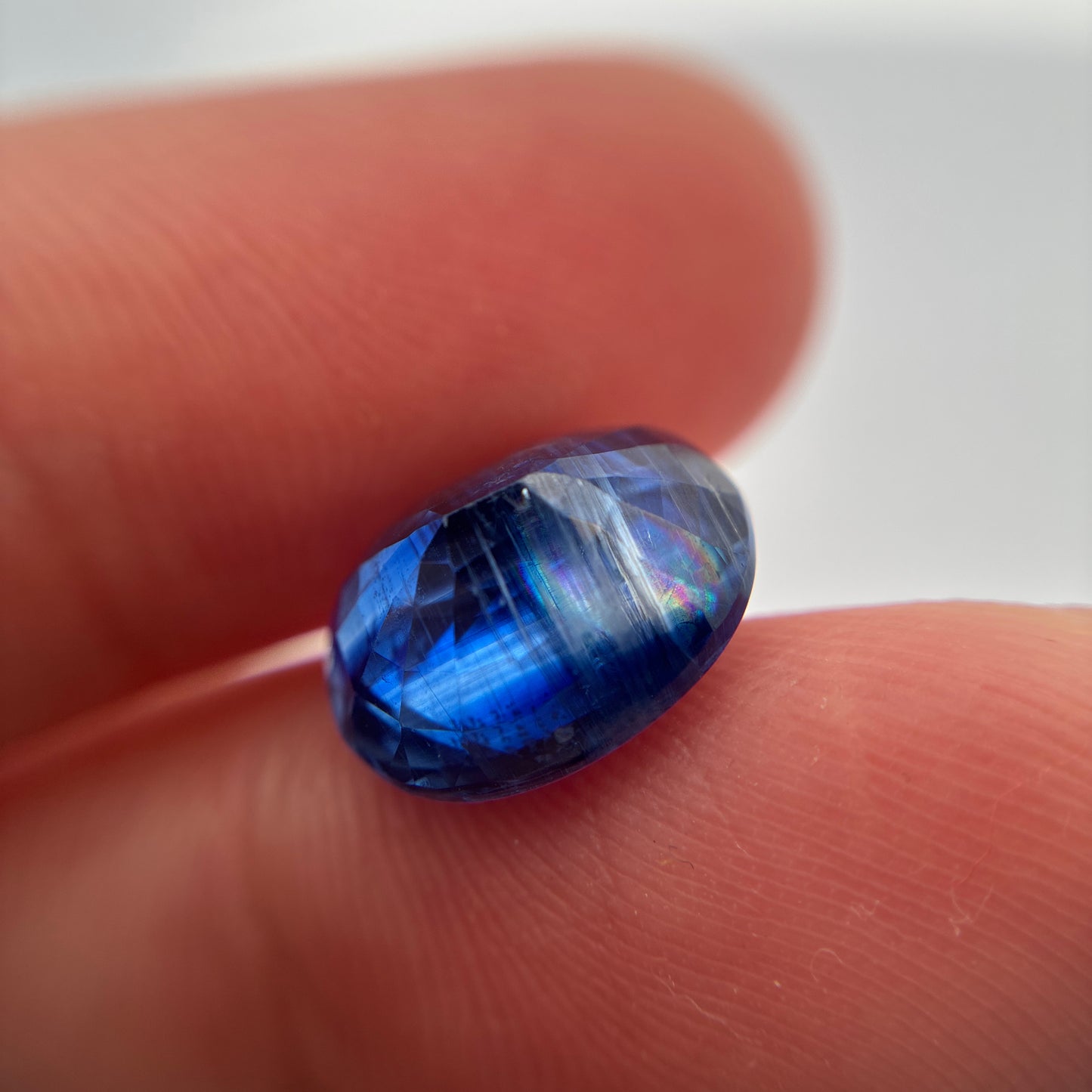 12x10mm Oval Cut Blue Kyanite, 5.80 carats