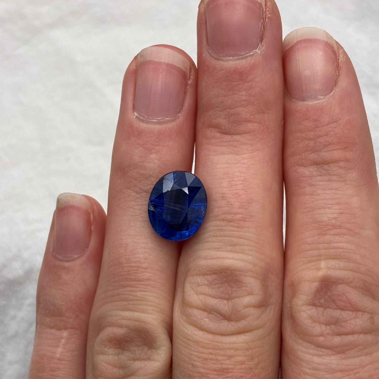 12x10mm Oval Cut Blue Kyanite, 5.80 carats