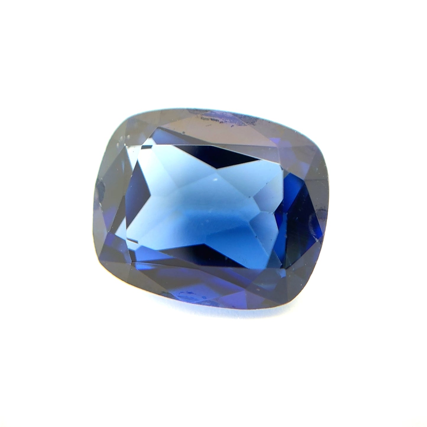 12x10mm Cushion Cut  Lab Created Blue Sapphire, 6.78 carats