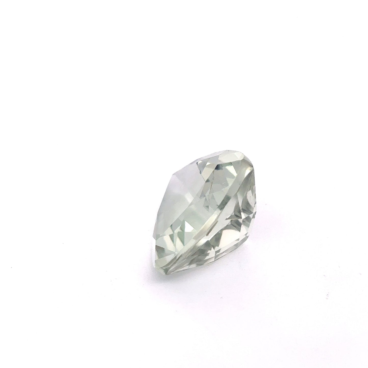 14mm Prasiolite, Green Quartz, 8.52 carat Loose Gemstone, with Imperfection