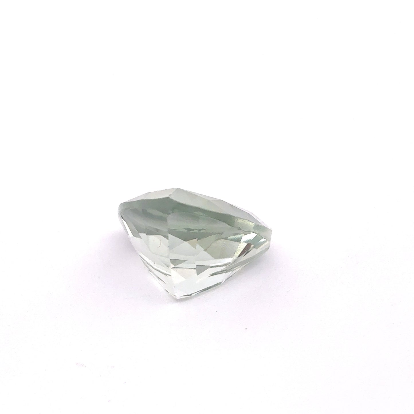 14mm Prasiolite, Green Quartz, 8.52 carat Loose Gemstone, with Imperfection