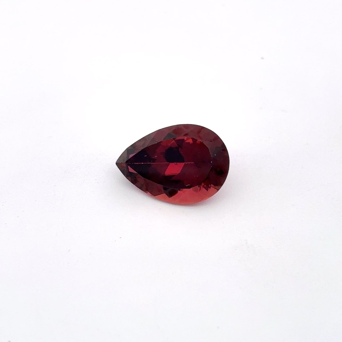 3.46ct Pear Cut Reddish Pink Tourmaline 12.2x8.4mm
