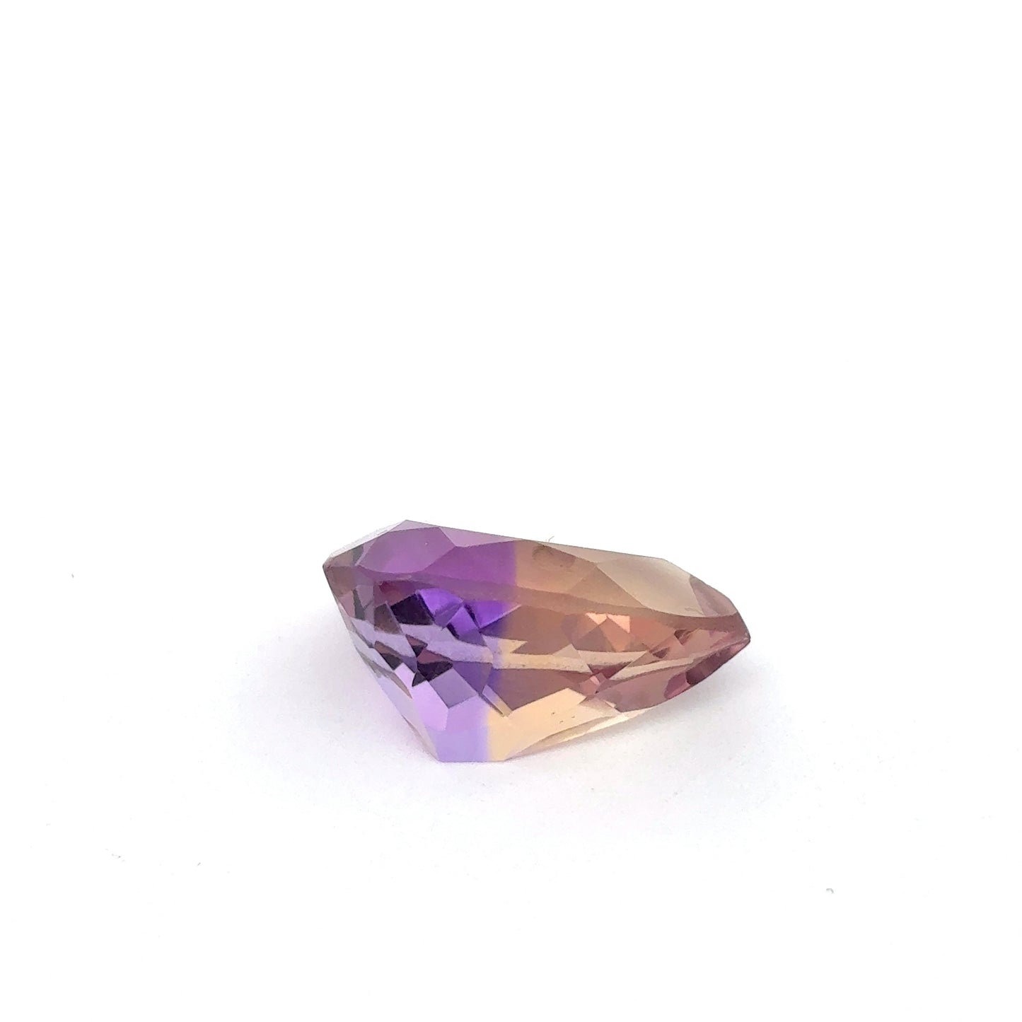 6.42 Carat Ametrine 14x10mm Pear Bi-Color Gemstone