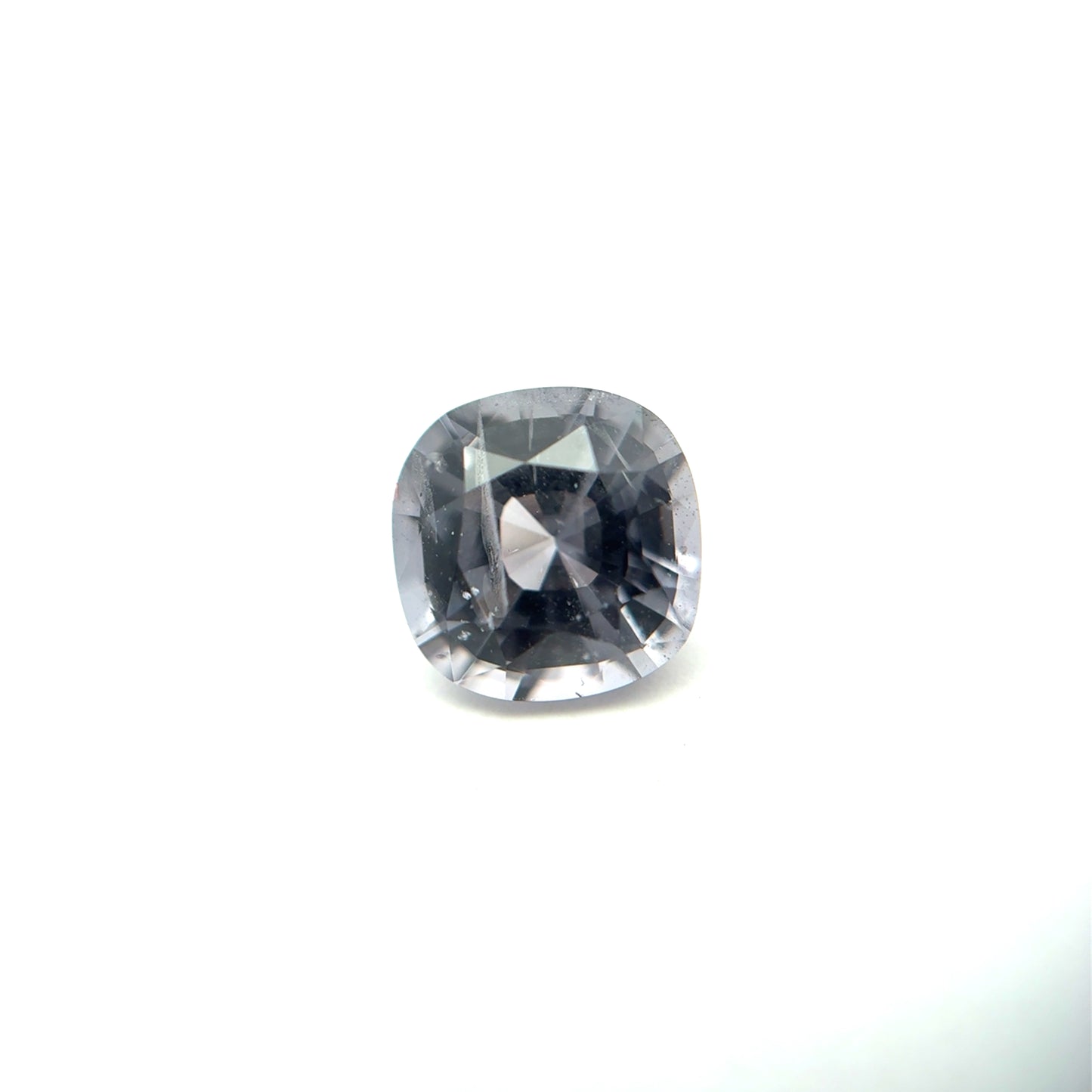 Myanmar Cushion Cut Spinel 1.78ct 7mm Purple Grey
