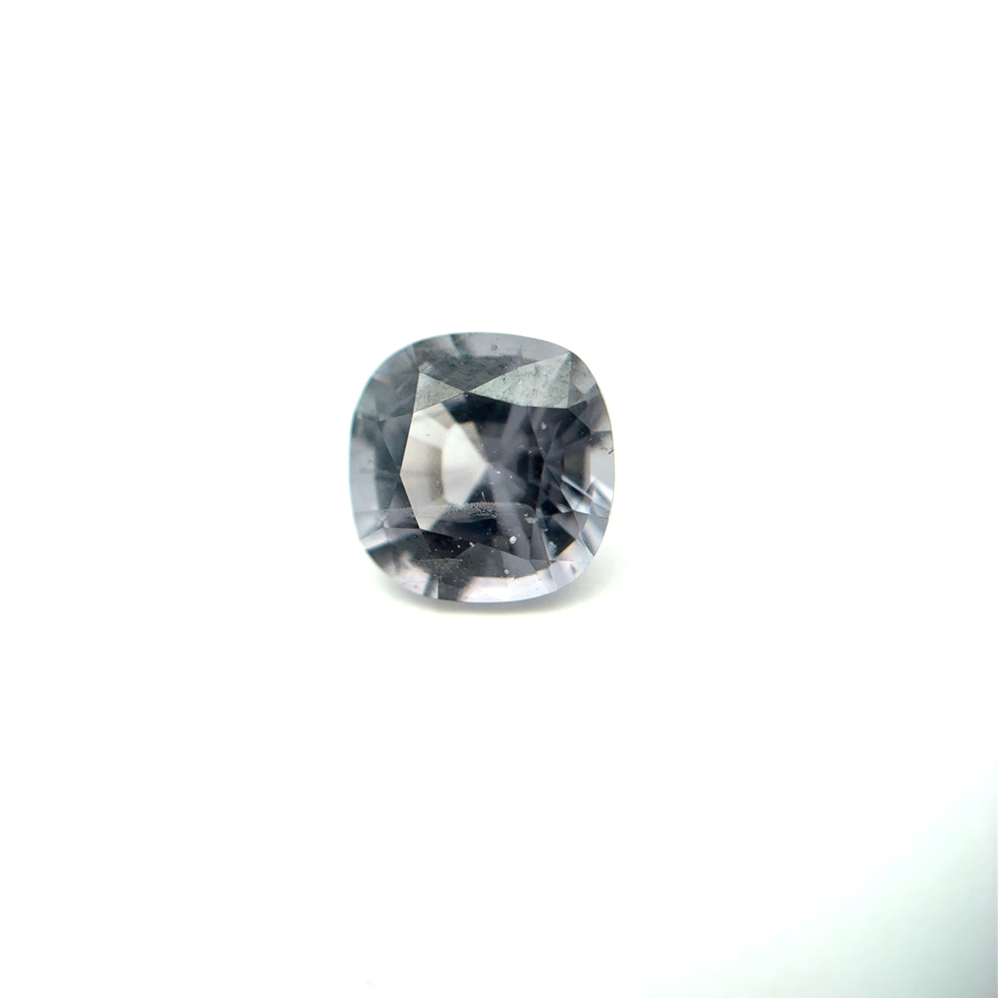 Myanmar Cushion Cut Spinel 1.78ct 7mm Purple Grey