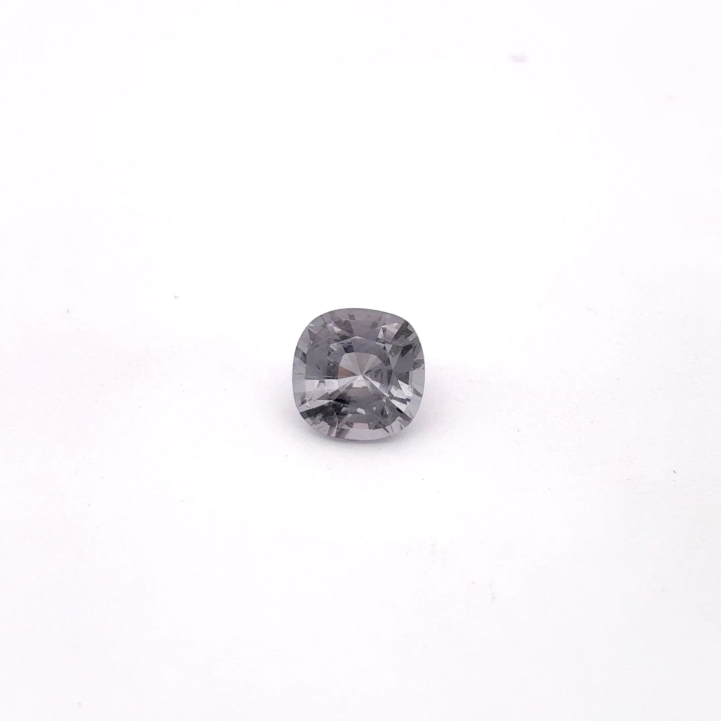 Myanmar Cushion Cut Spinel 1.78ct 7mm Purple Grey