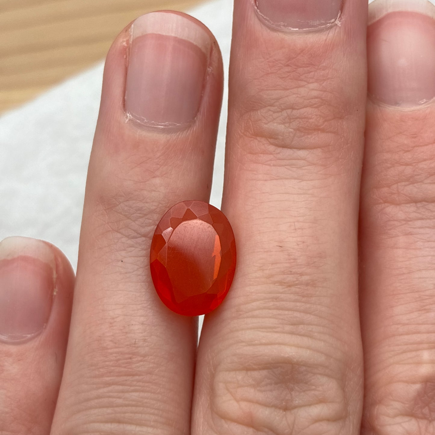 Oval Mexican Fire Opal 2 carat 12x9mm
