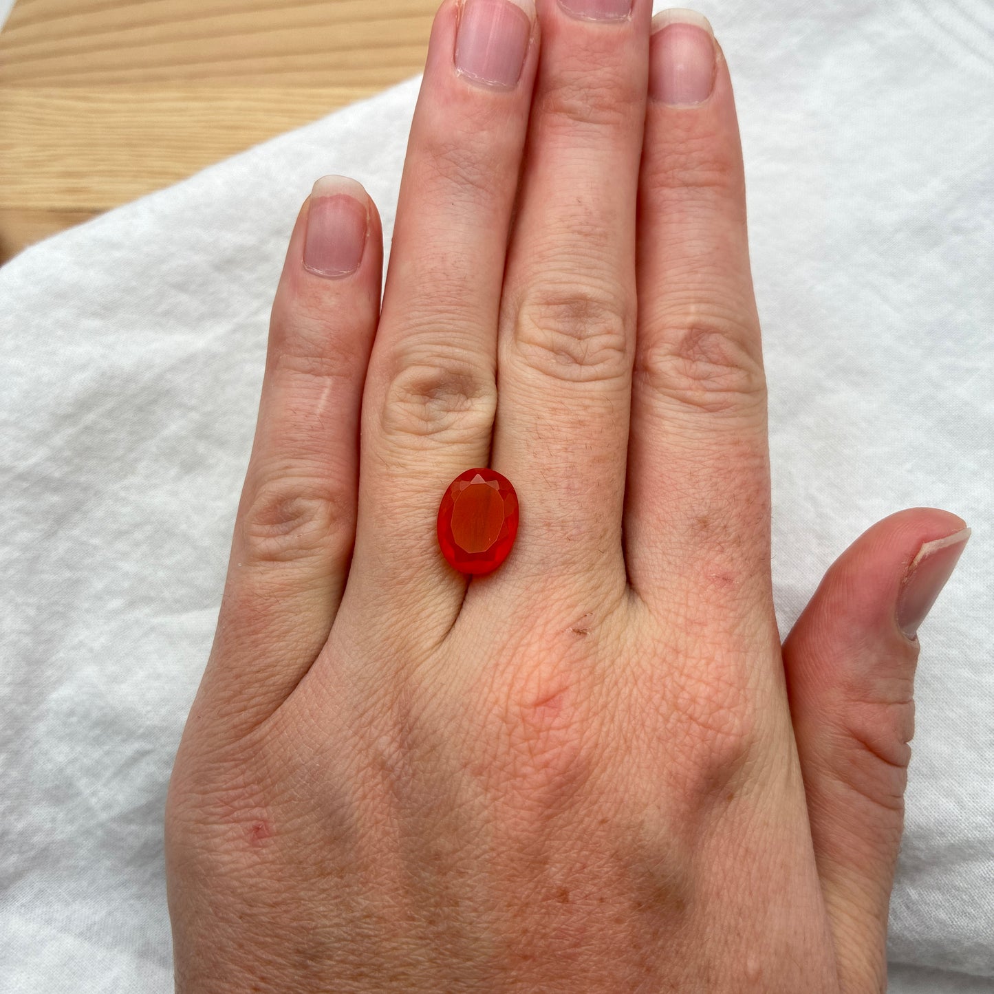 Oval Mexican Fire Opal 2 carat 12x9mm