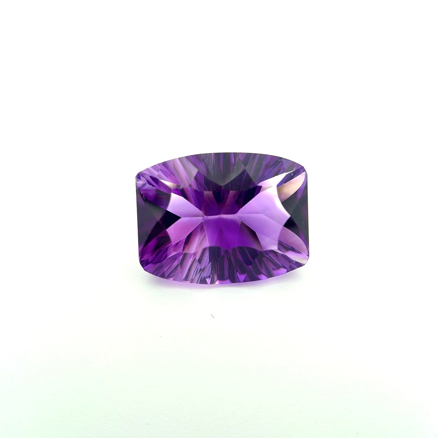 Concave Rectangle Cushion Cut Amethyst 8 carats