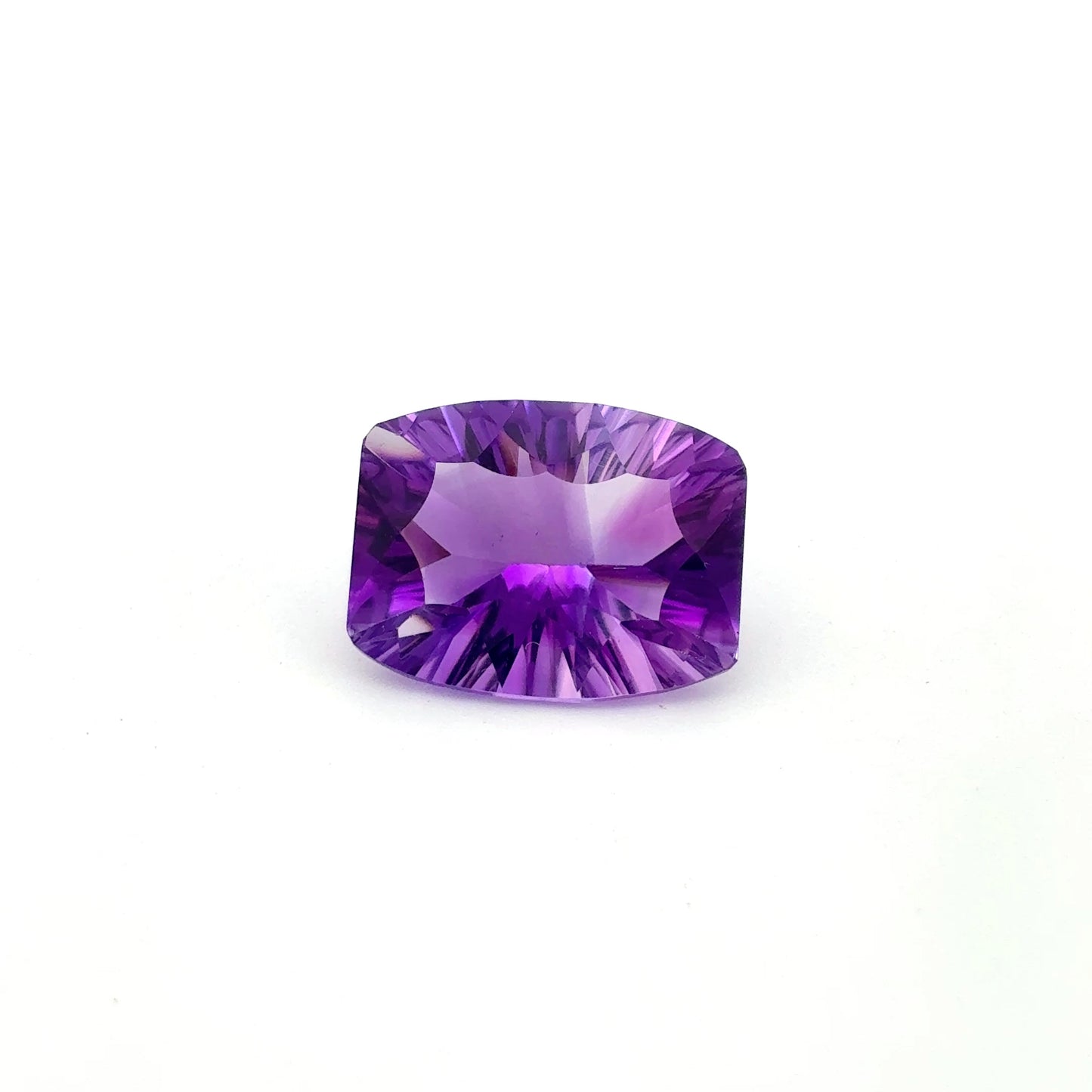 Concave Rectangle Cushion Cut Amethyst 8 carats