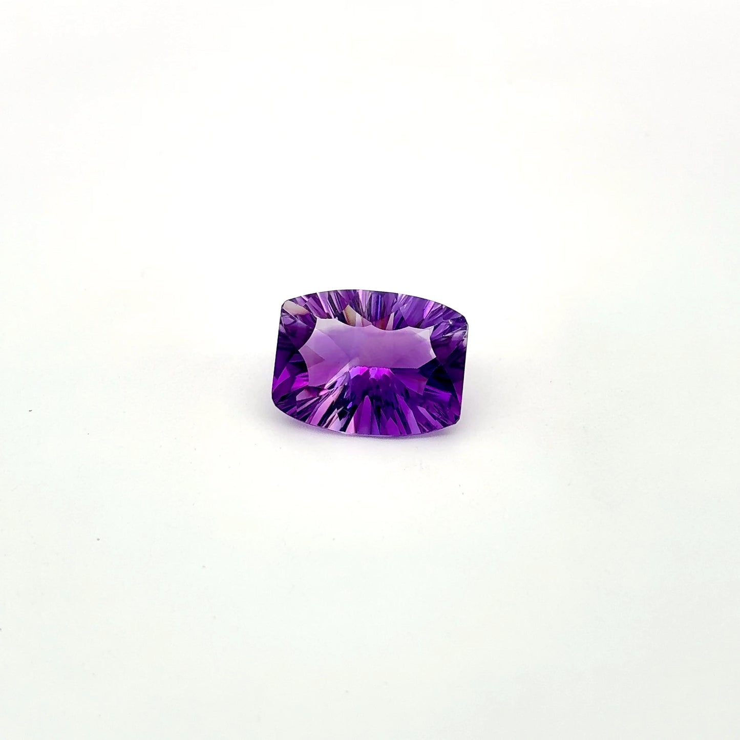 Concave Rectangle Cushion Cut Amethyst 8 carats