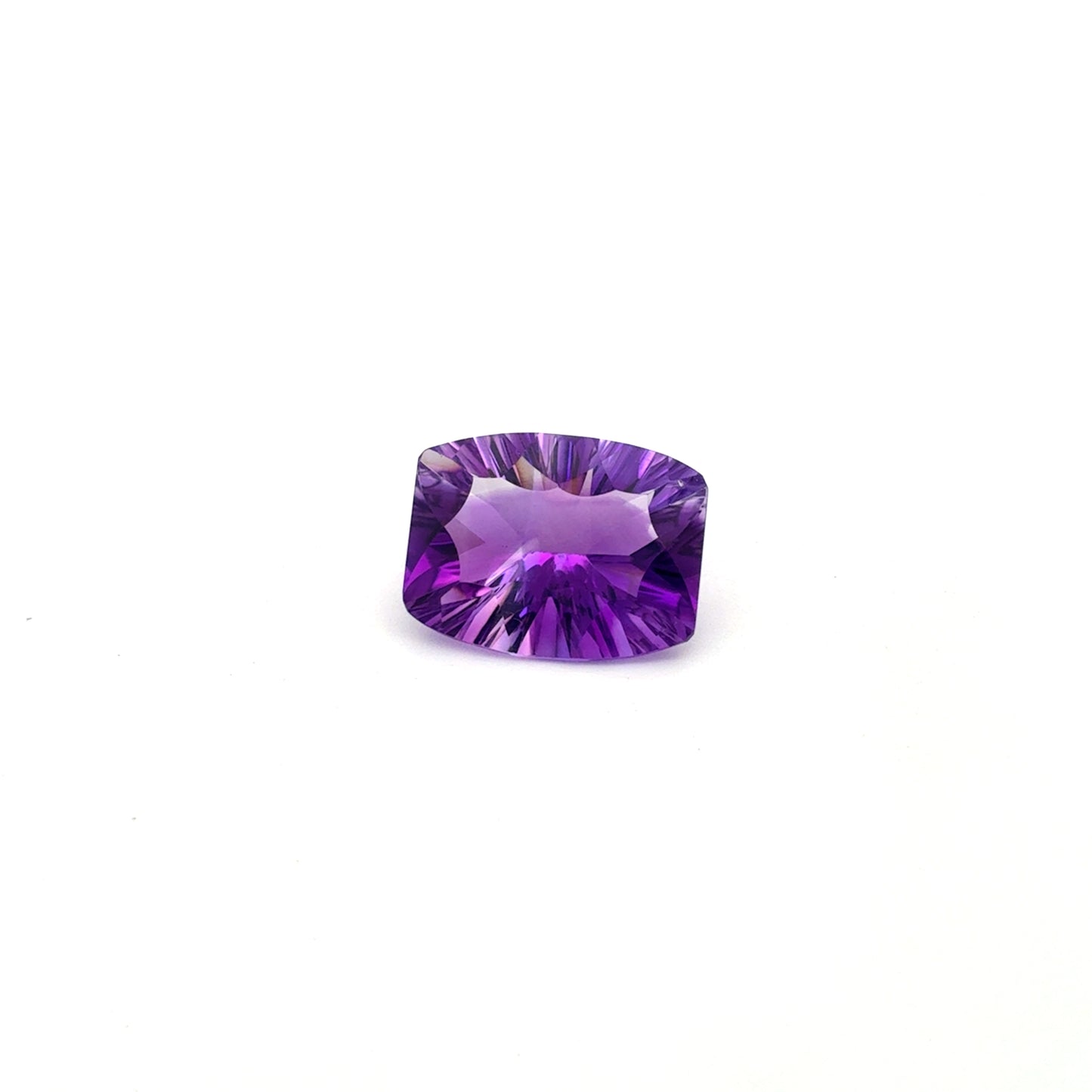 Concave Rectangle Cushion Cut Amethyst 8 carats