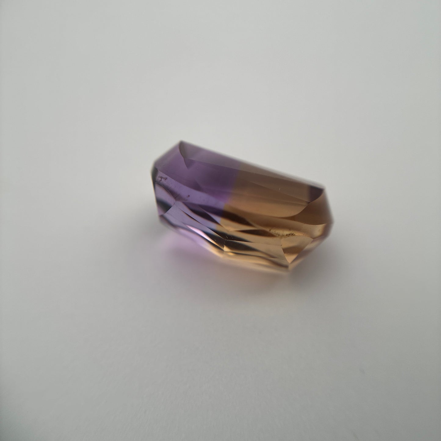Oval Fancy Cut Ametrine Yellow and Purple 14x11mm 8.39 carats
