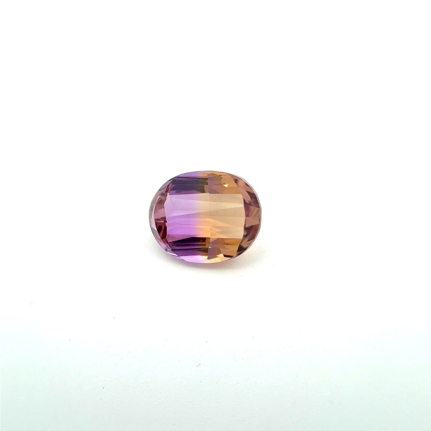 Oval Fancy Cut Ametrine Yellow and Purple 14x11mm 8.39 carats