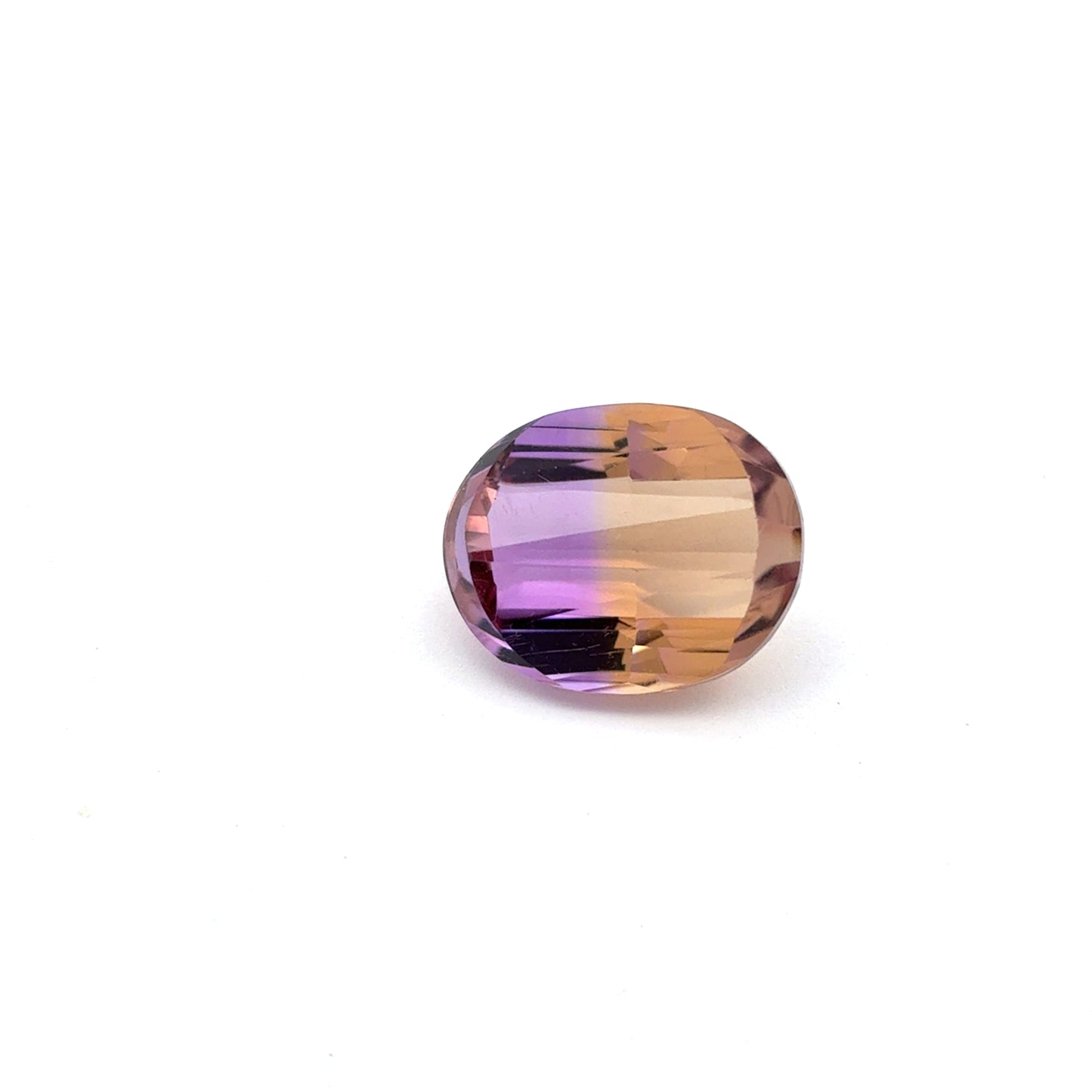 Oval Fancy Cut Ametrine Yellow and Purple 14x11mm 8.39 carats