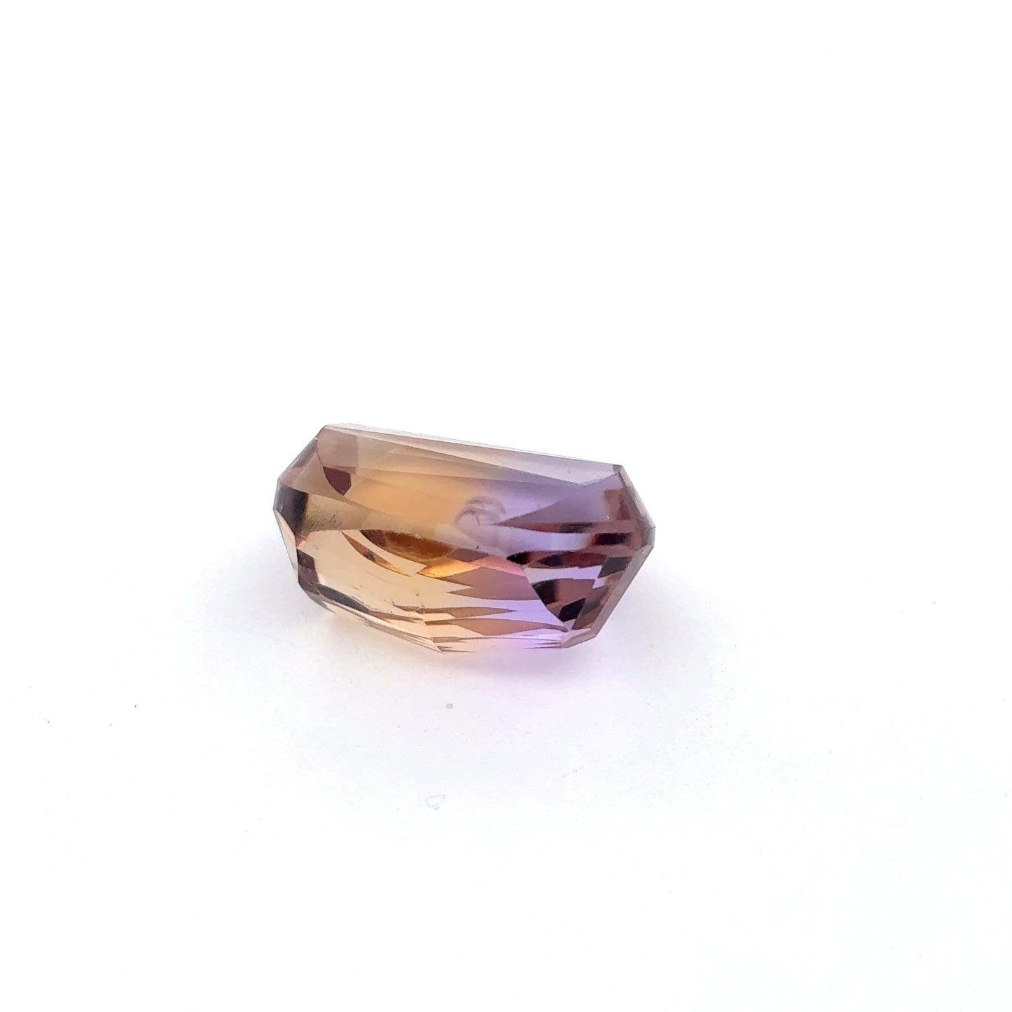 Oval Fancy Cut Ametrine Yellow and Purple 14x11mm 8.39 carats
