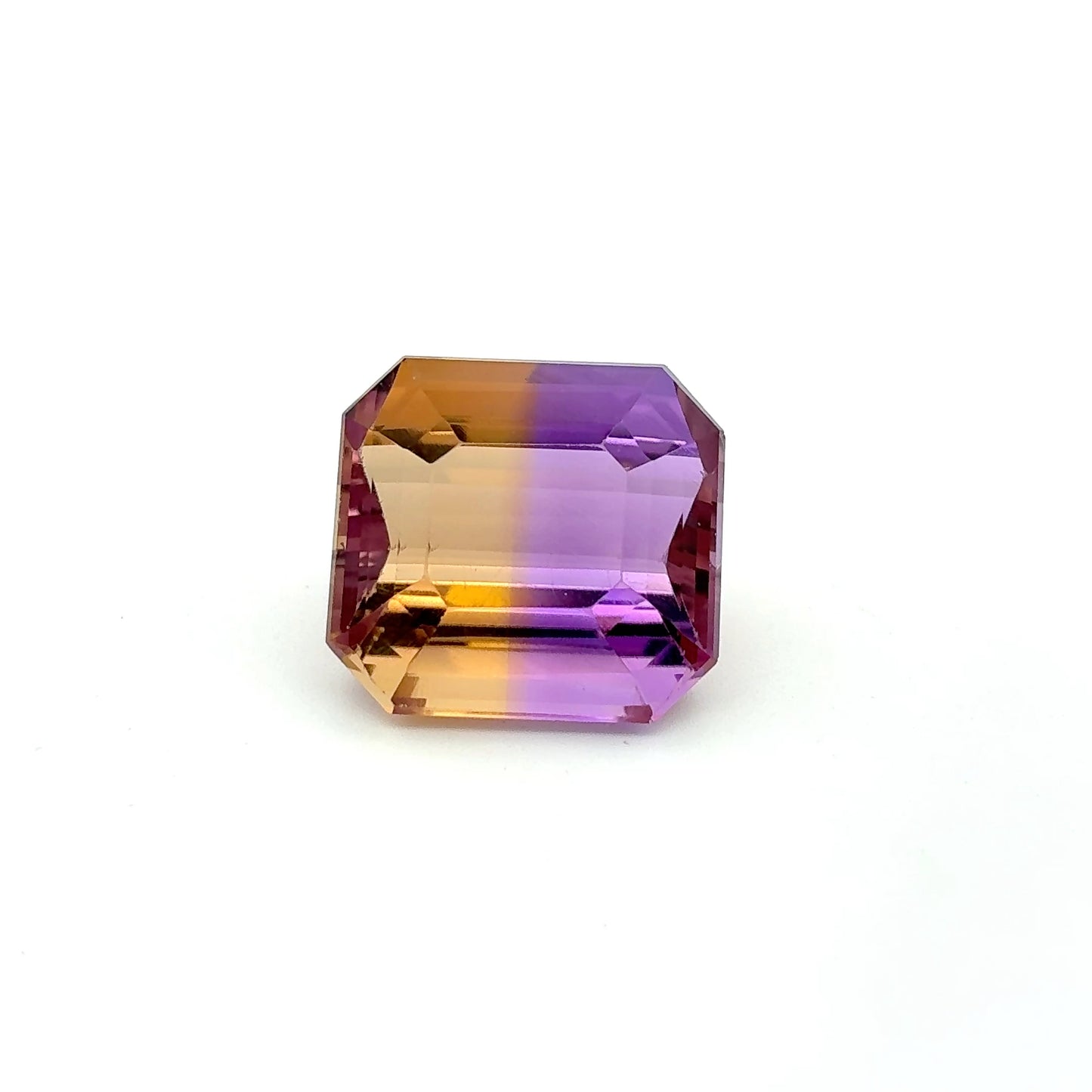 16 carat Ametrine, 15.5x14.6mm Emerald cut