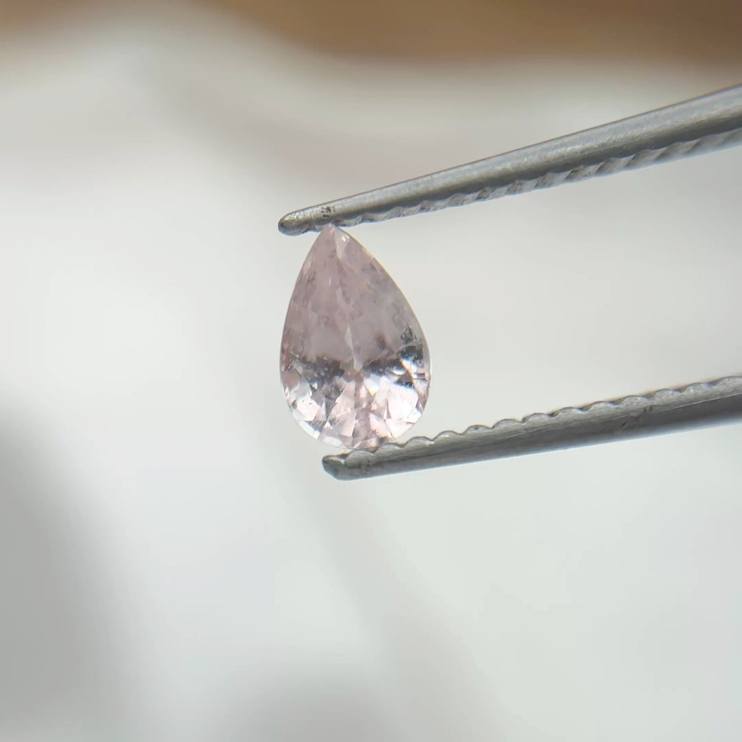 Light Pink Natural Sapphire 6x4mm Pear