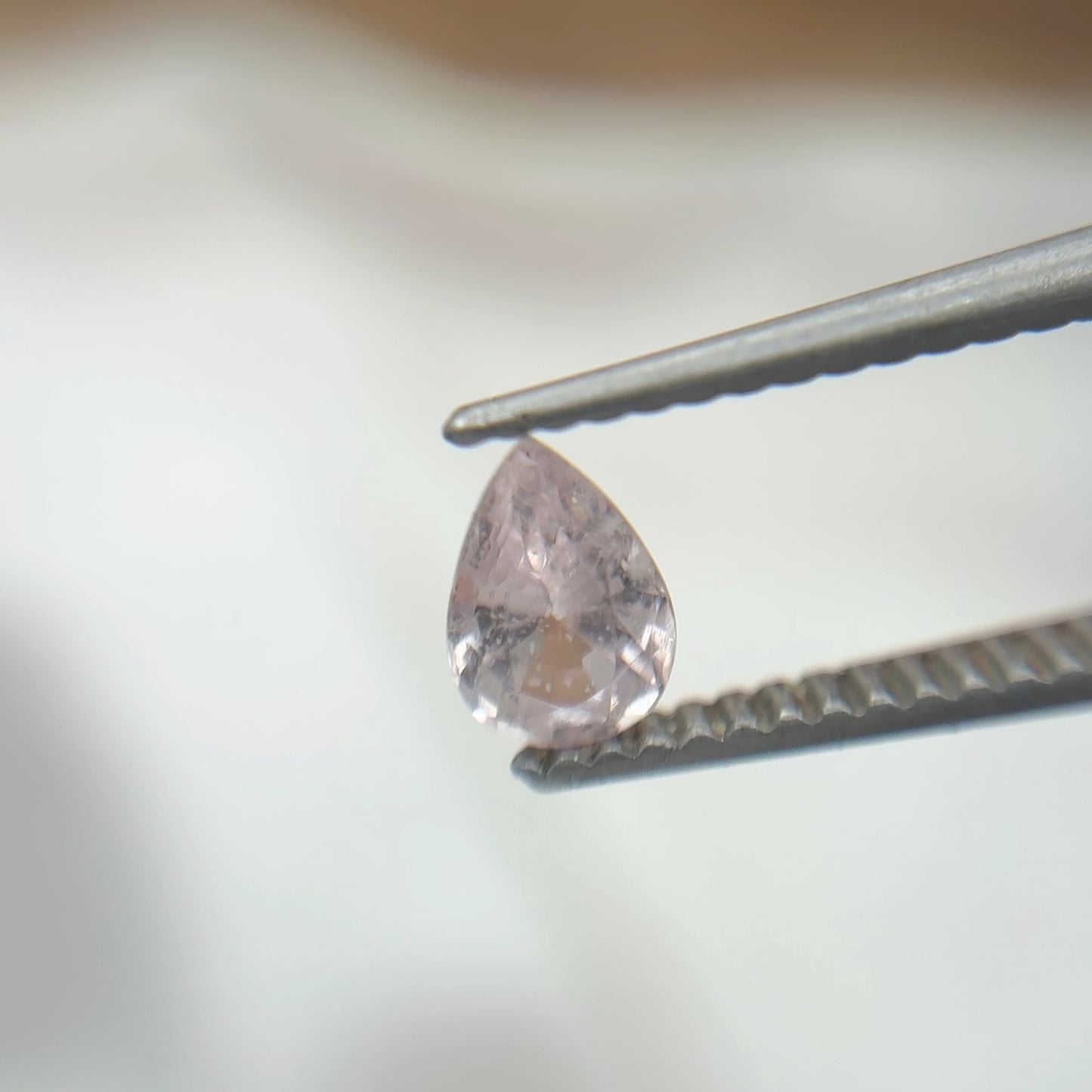 Light Pink Natural Sapphire 6x4mm Pear