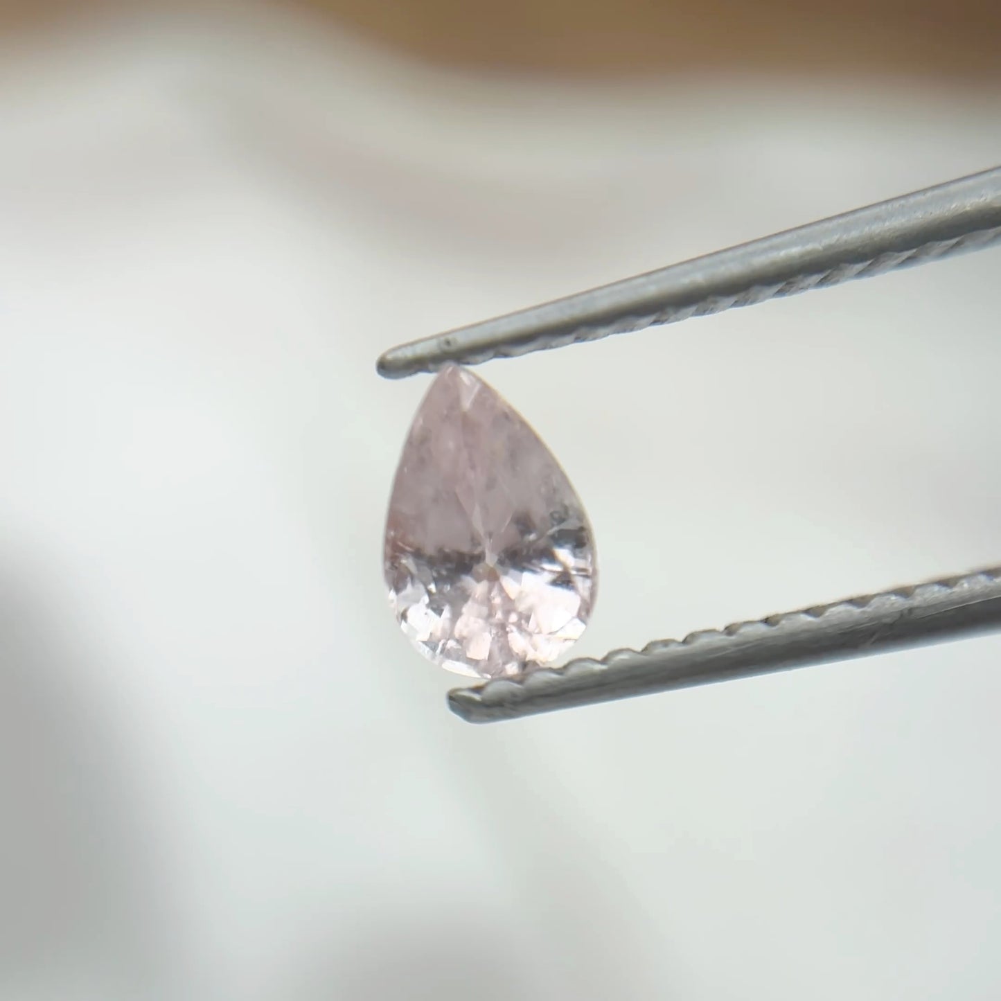 Light Pink Natural Sapphire 6x4mm Pear