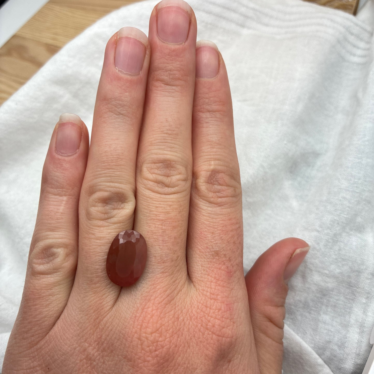 African Andesine Feldspar appr. 15x10mm Oval 6.35 Carats