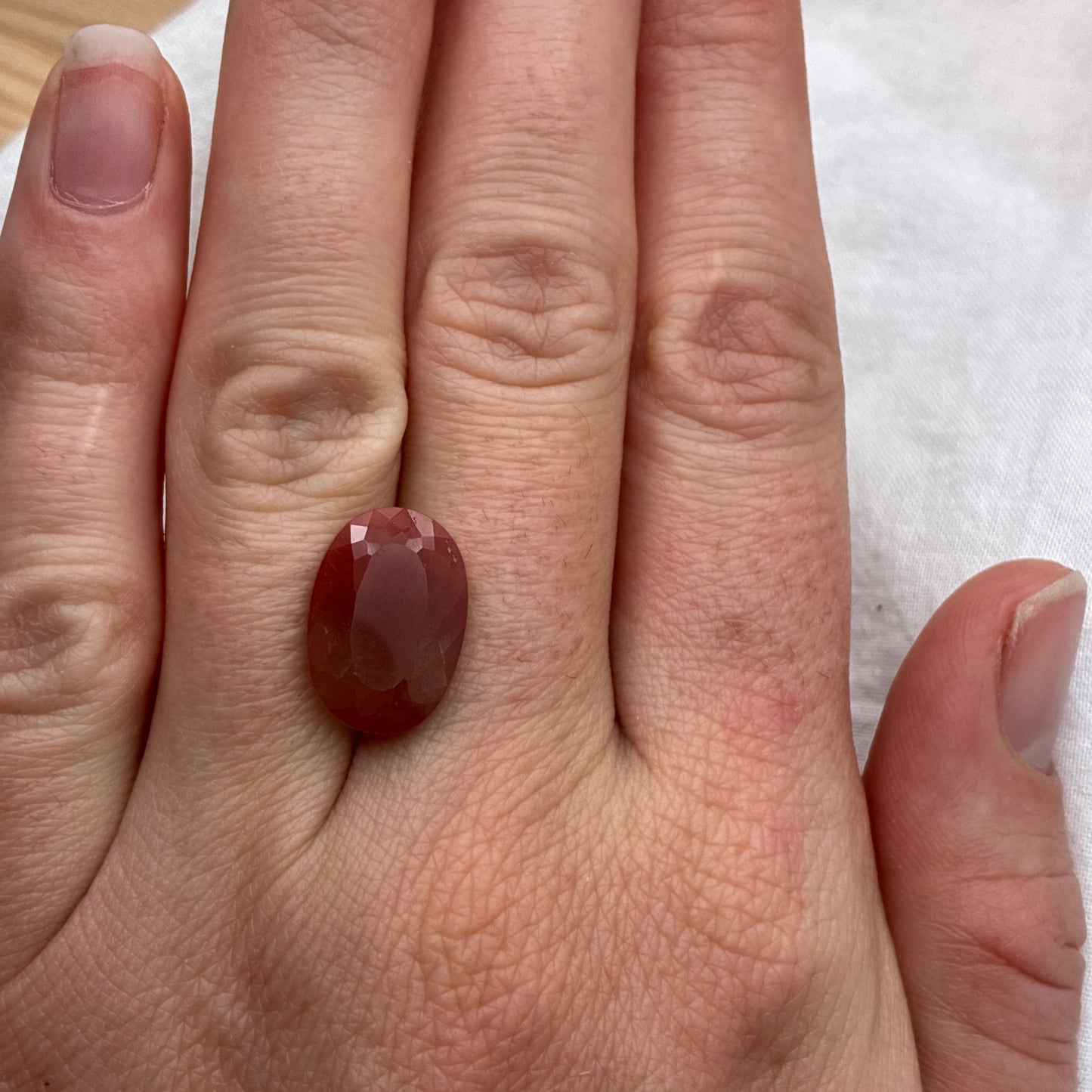 African Andesine Feldspar appr. 15x10mm Oval 6.35 Carats