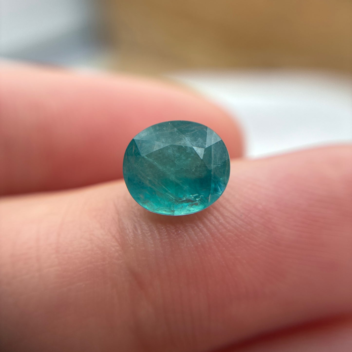 Natural Grandidierite Oval Round 7.8x7.1mm 1.58 Carats