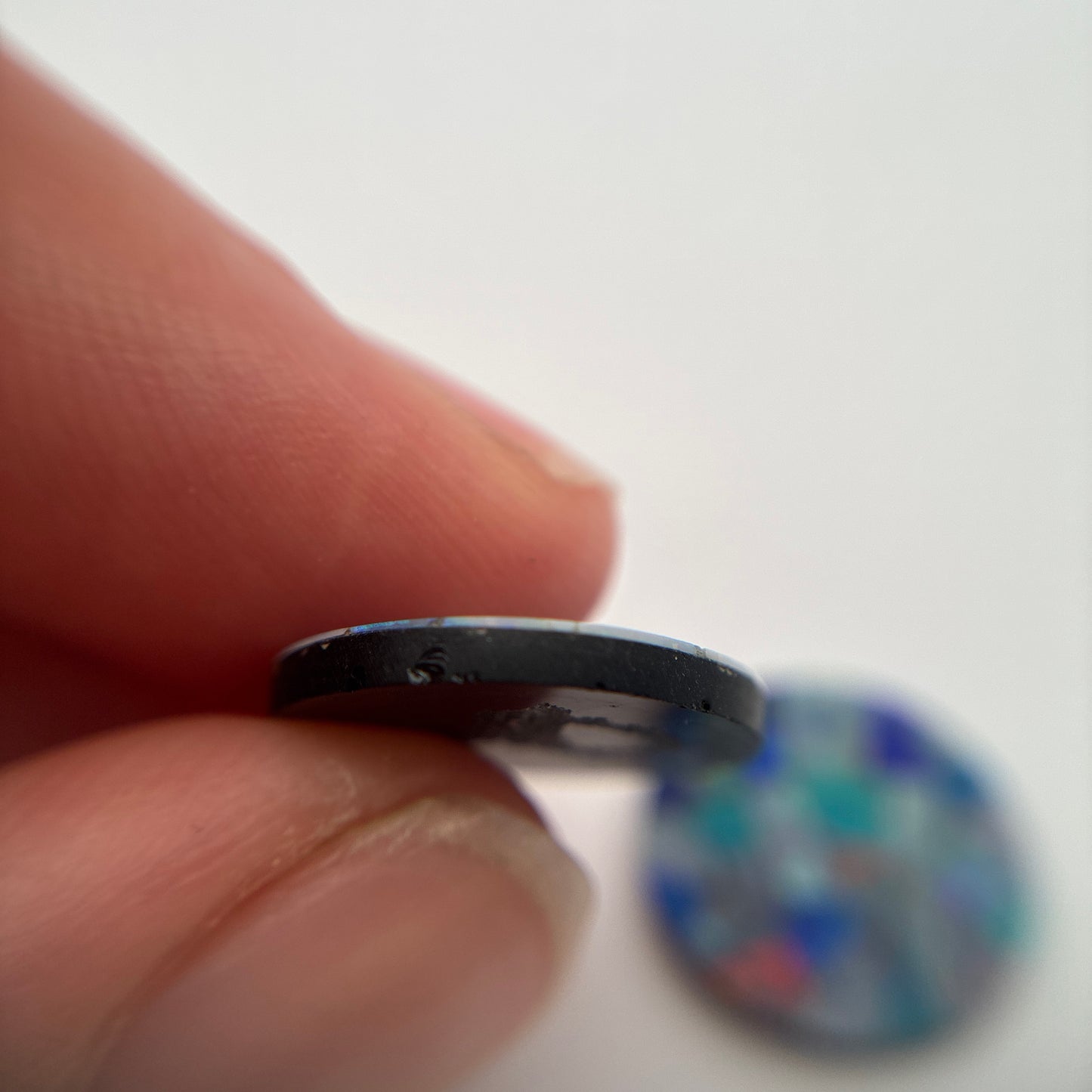 Pair of Opal Mosaics 15mm Round