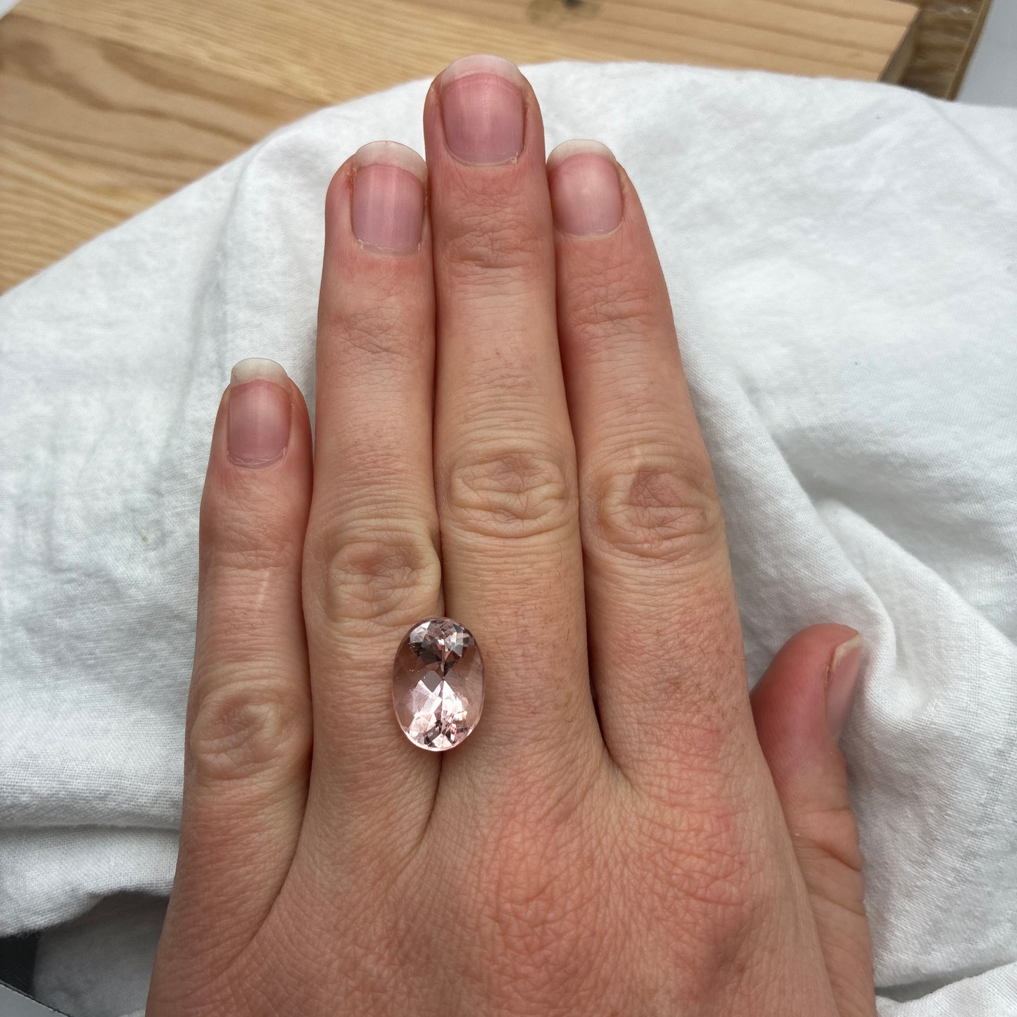 14x10mm Natural Morganite, 6.22 ct