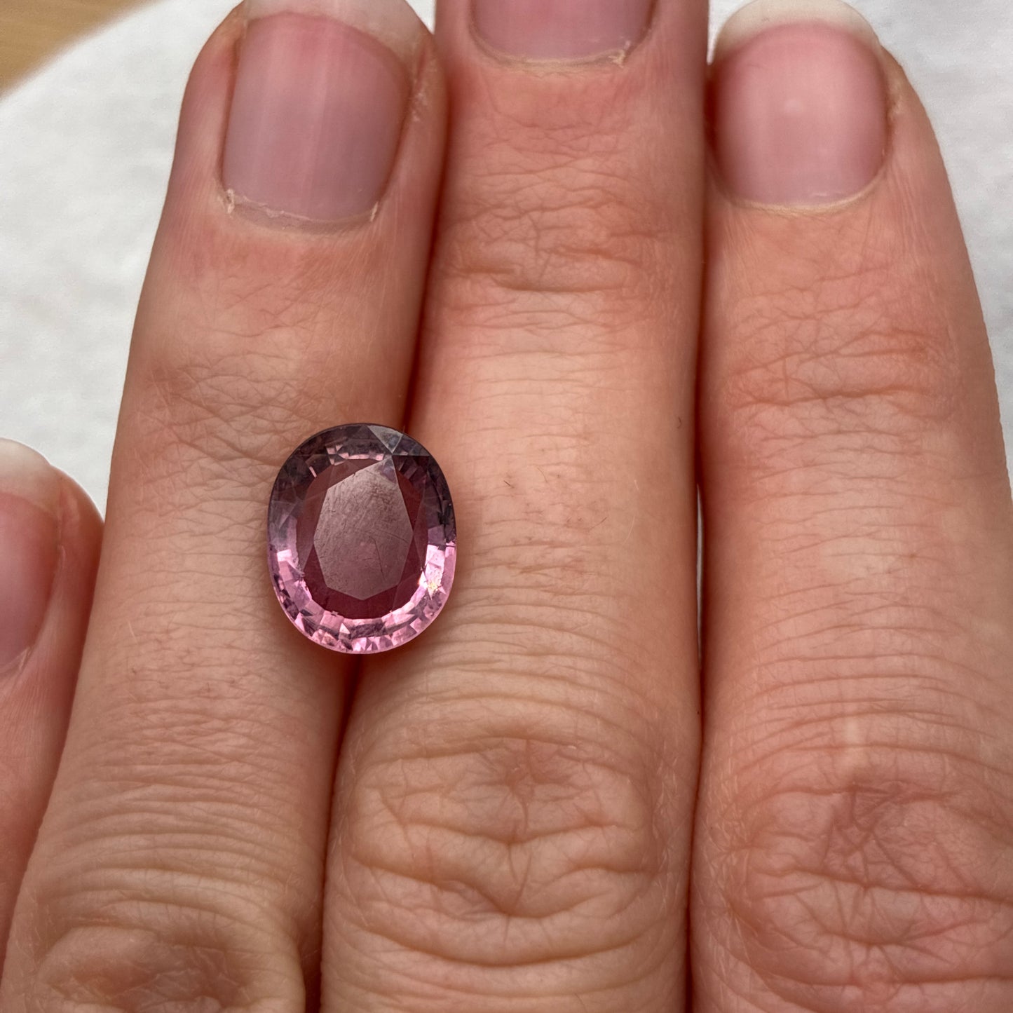 11x9mm Pink Tourmaline, 3.36 carat