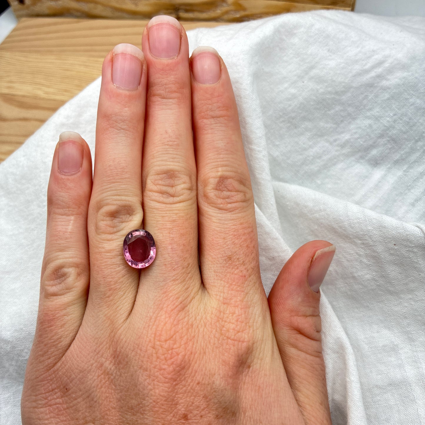11x9mm Pink Tourmaline, 3.36 carat