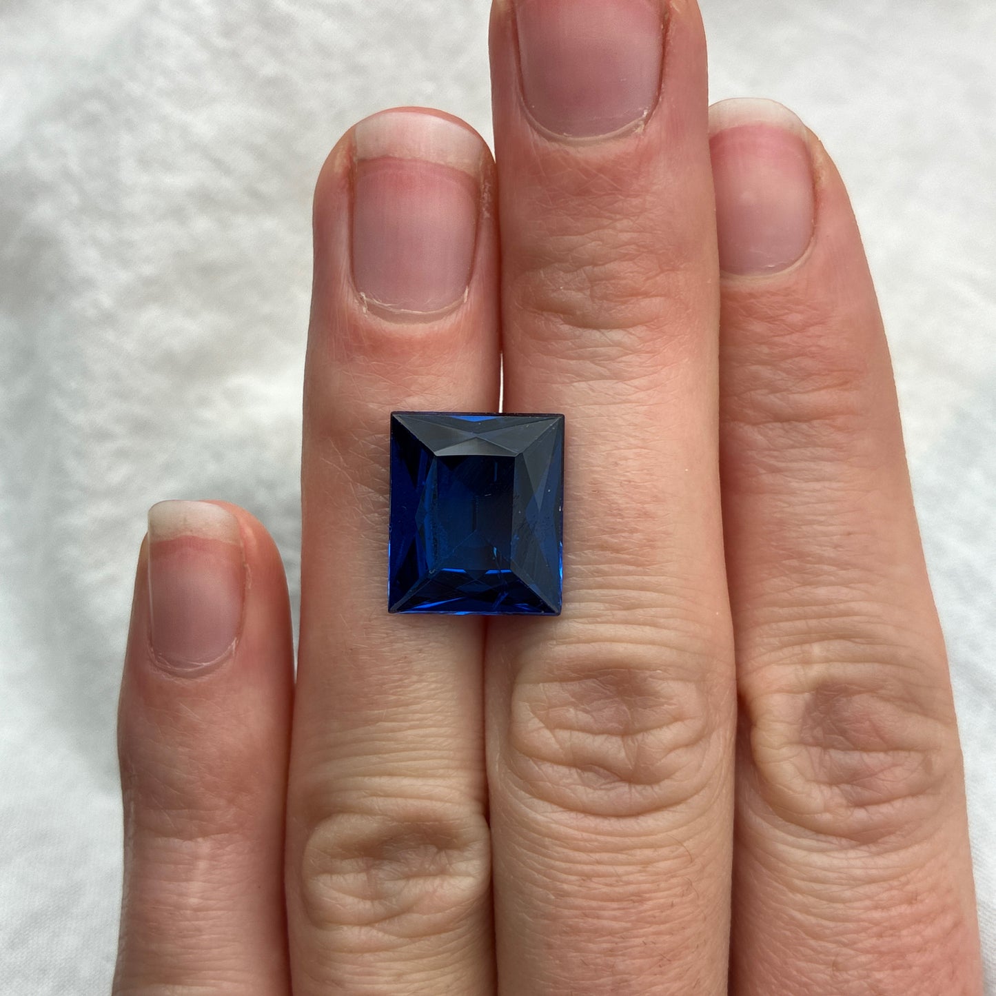 14x12mm Lab Created Blue Spinel, 9 carat
