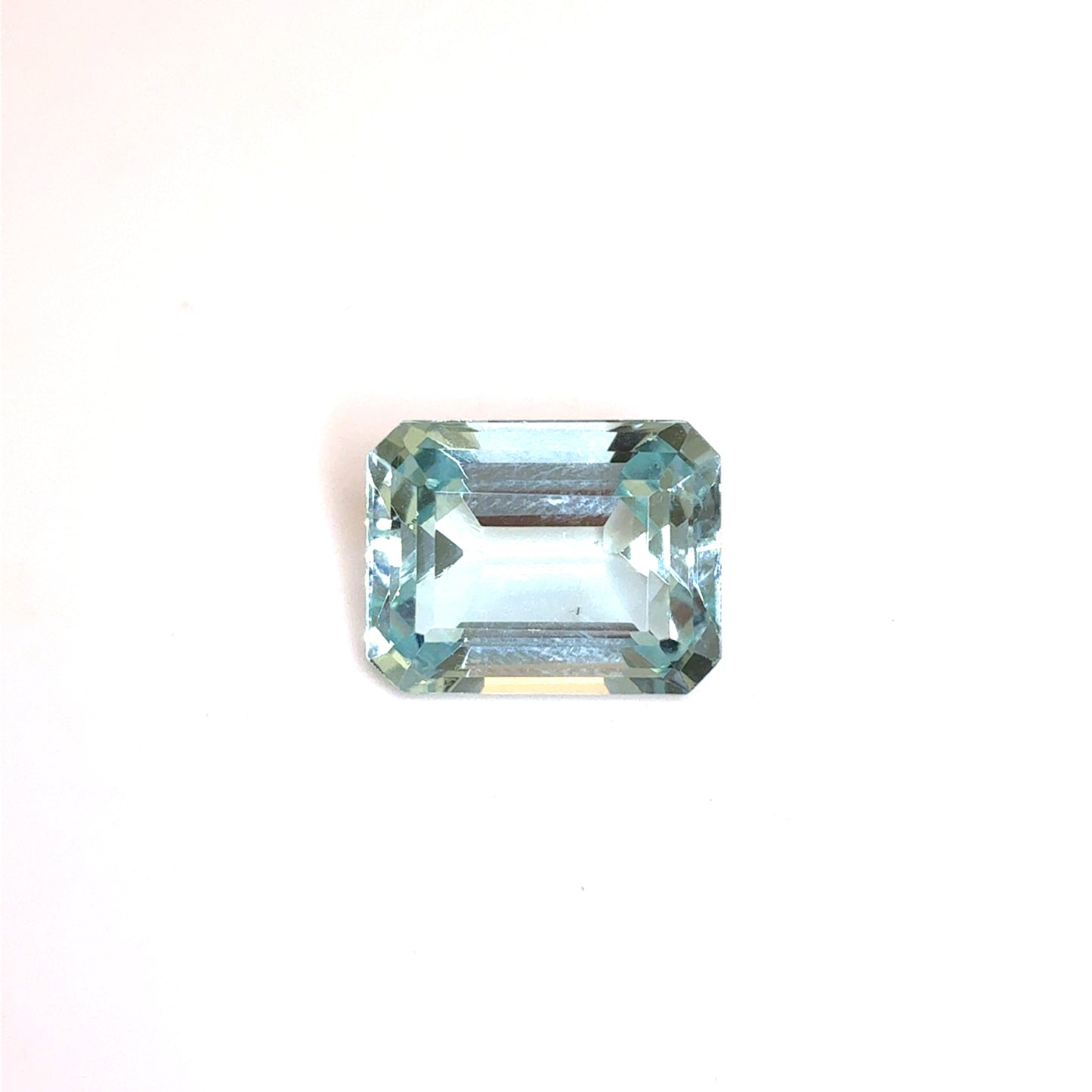 5.37 carat Aquamarine, 12.5x9.5mm Emerald cut
