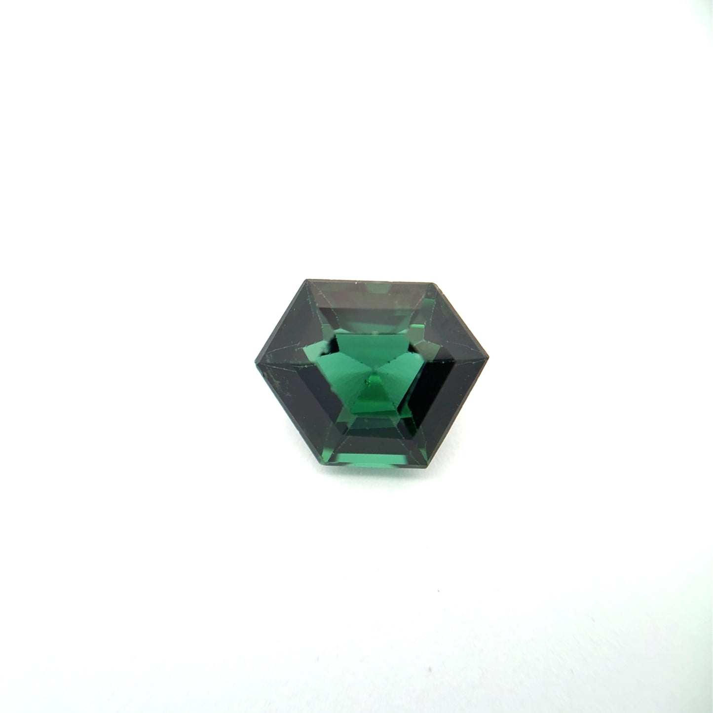 2.14 carat Hexagon cut Green Tourmaline, 9.5x7.5mm