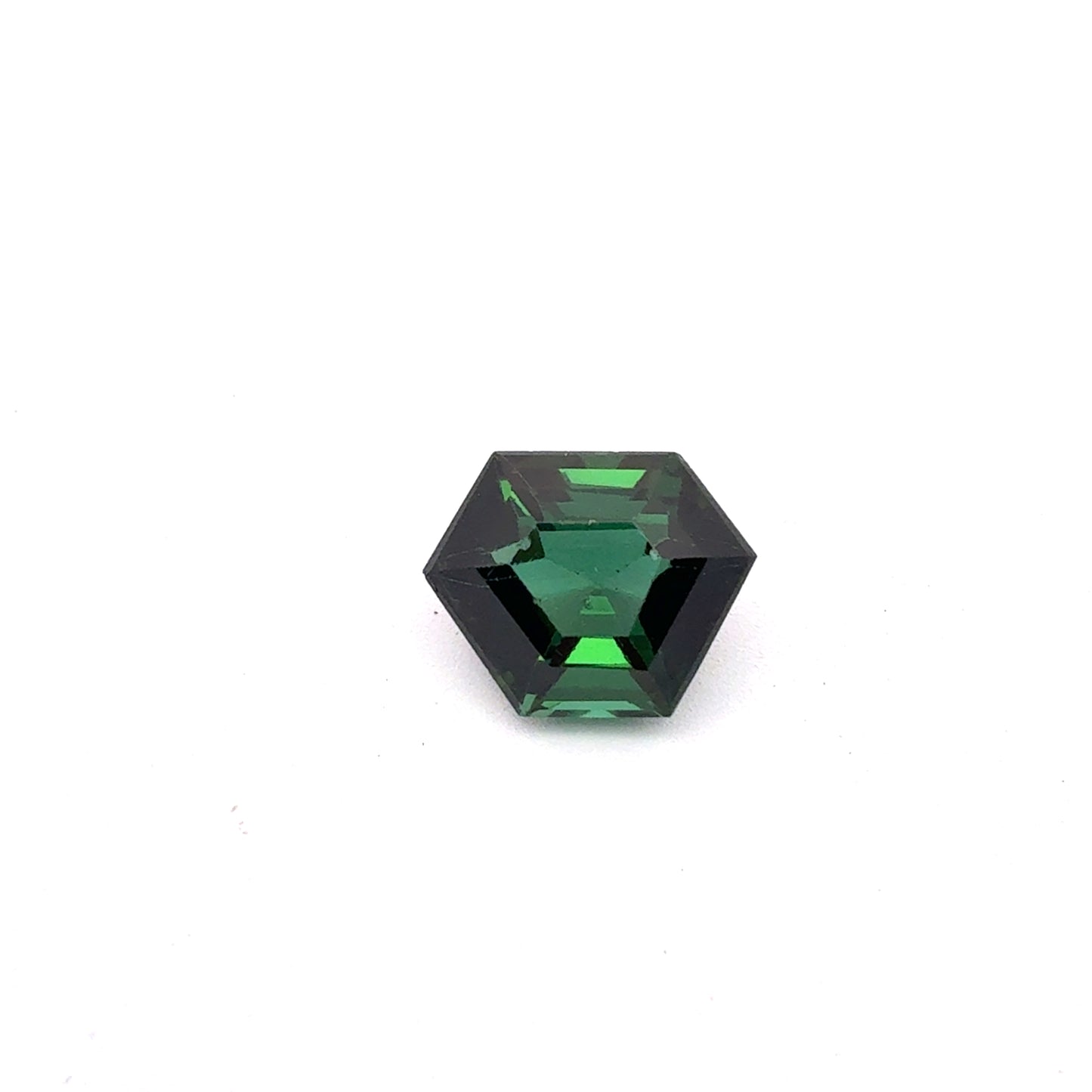 2.14 carat Hexagon cut Green Tourmaline, 9.5x7.5mm