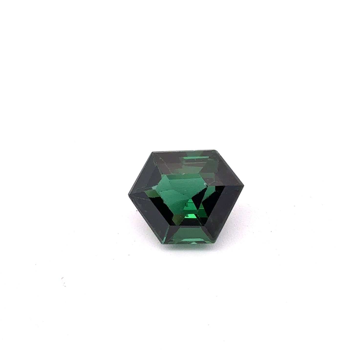 2.14 carat Hexagon cut Green Tourmaline, 9.5x7.5mm