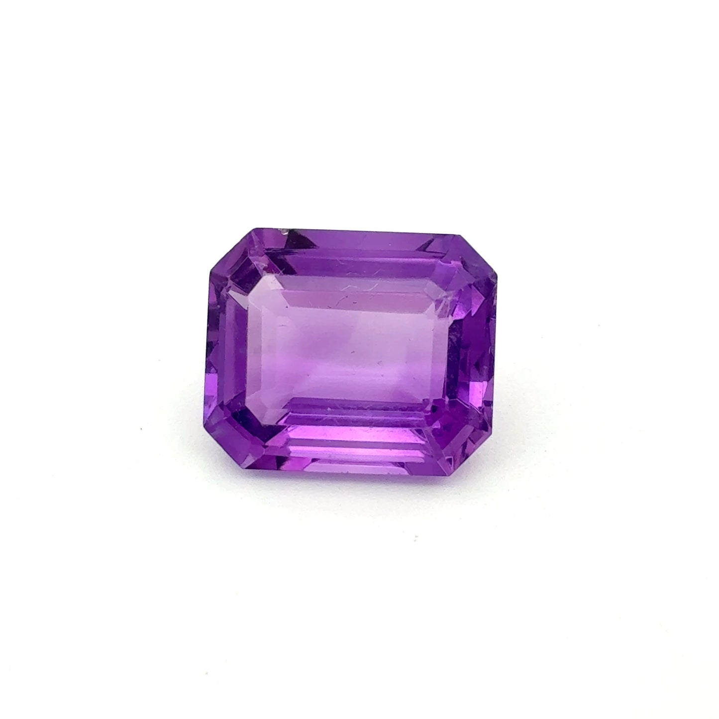 12x10mm Emerald Cut Purple Amethyst, 5.48 carat
