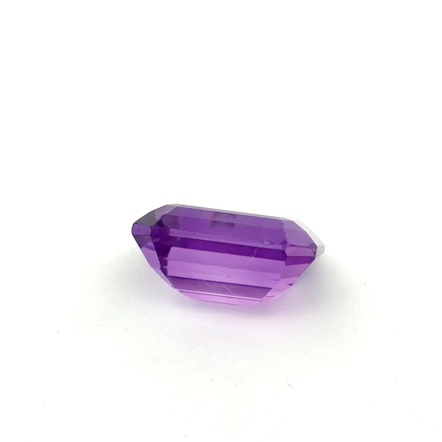 12x10mm Emerald Cut Purple Amethyst, 5.48 carat