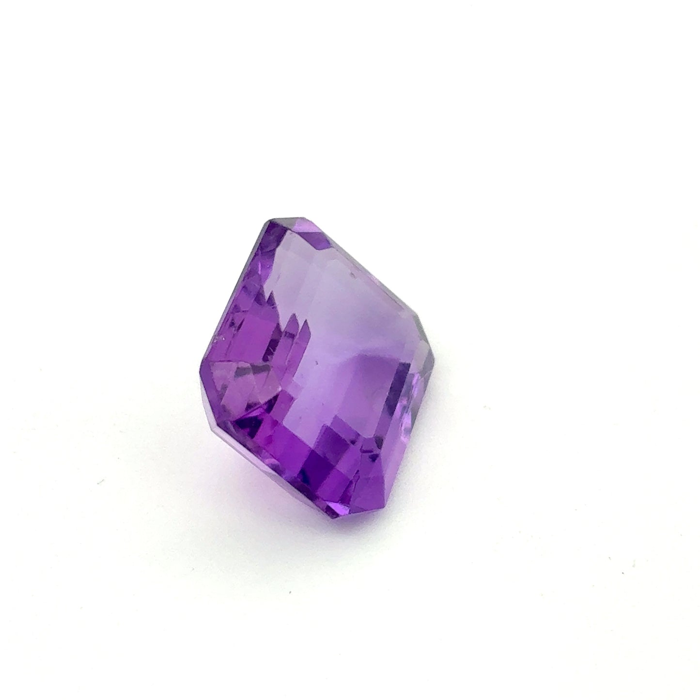 12x10mm Emerald Cut Purple Amethyst, 5.48 carat