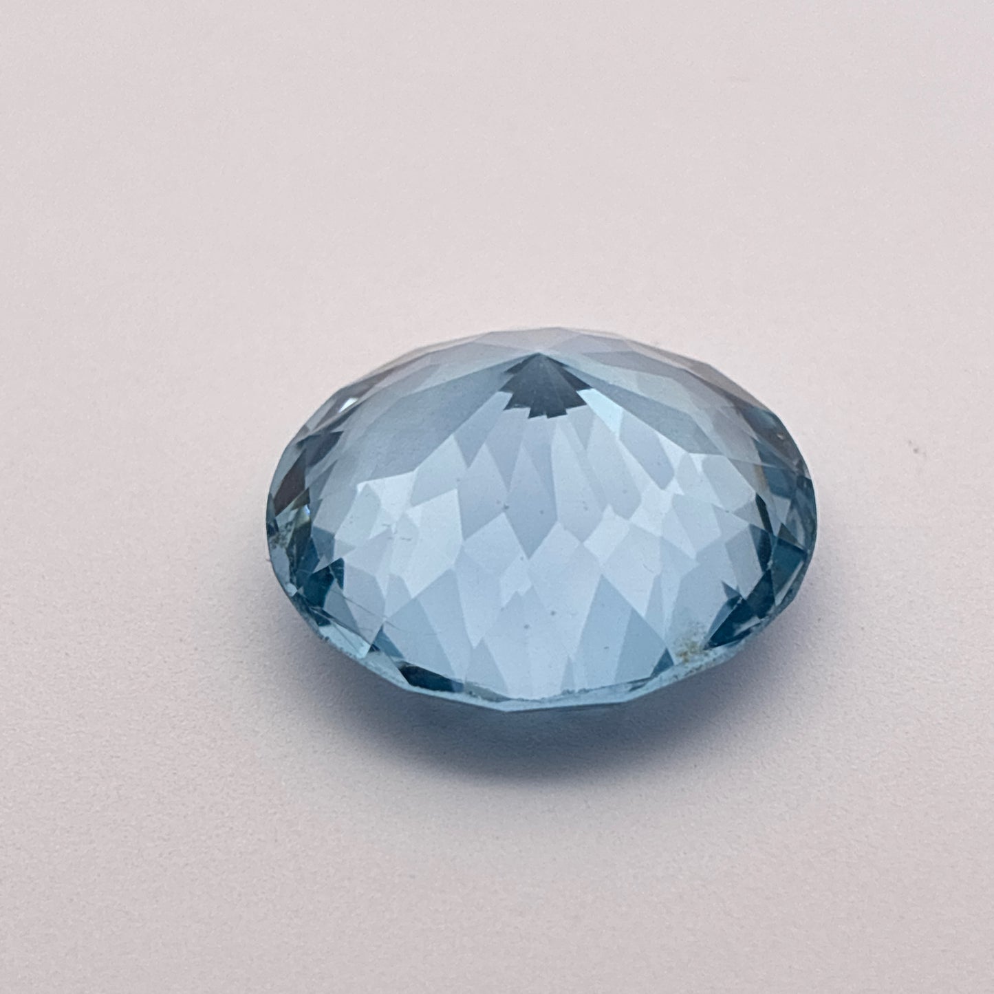 16.5mm Round Lab Created Spinel, Blue, 17 carats