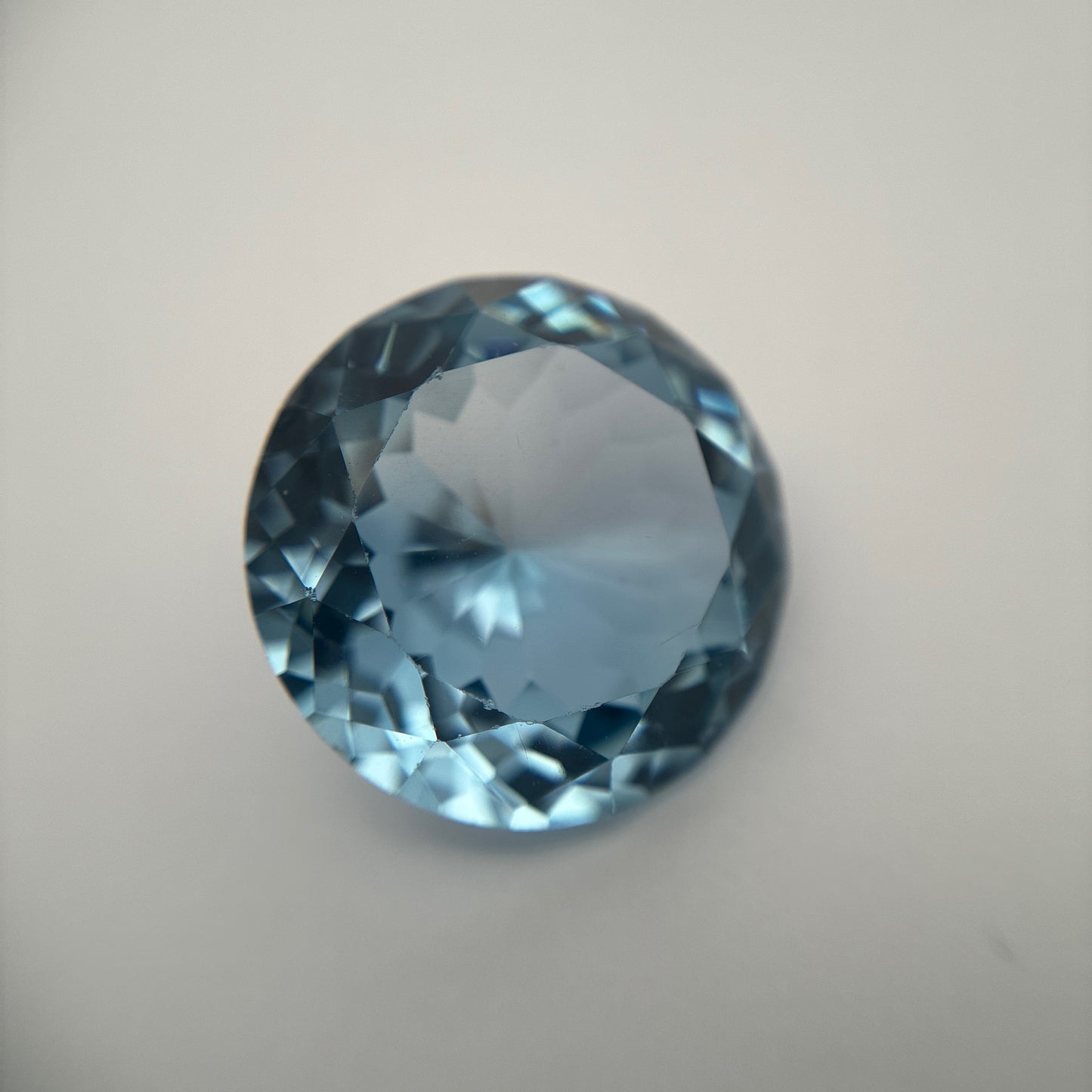 16.5mm Round Lab Created Spinel, Blue, 17 carats