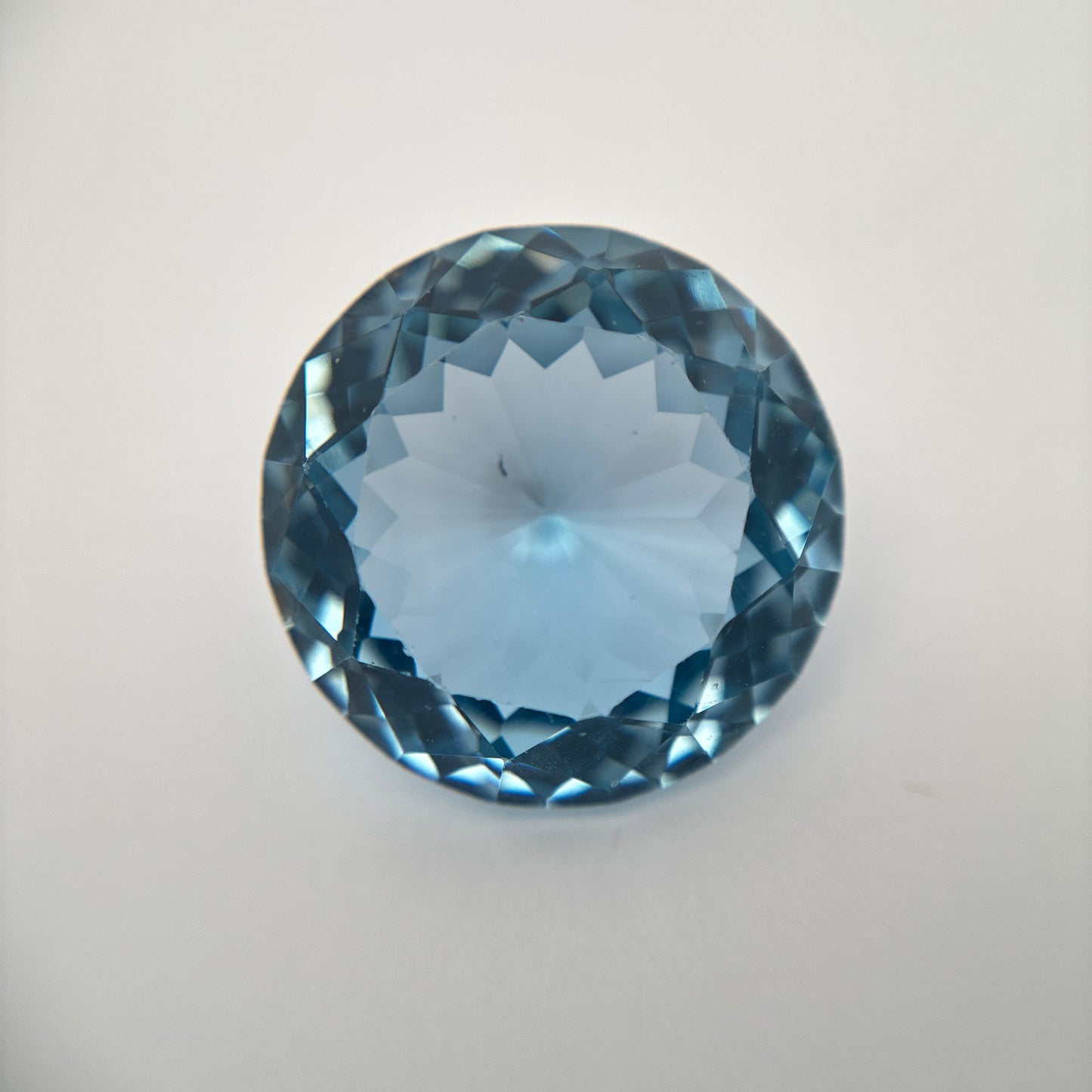 16.5mm Round Lab Created Spinel, Blue, 17 carats