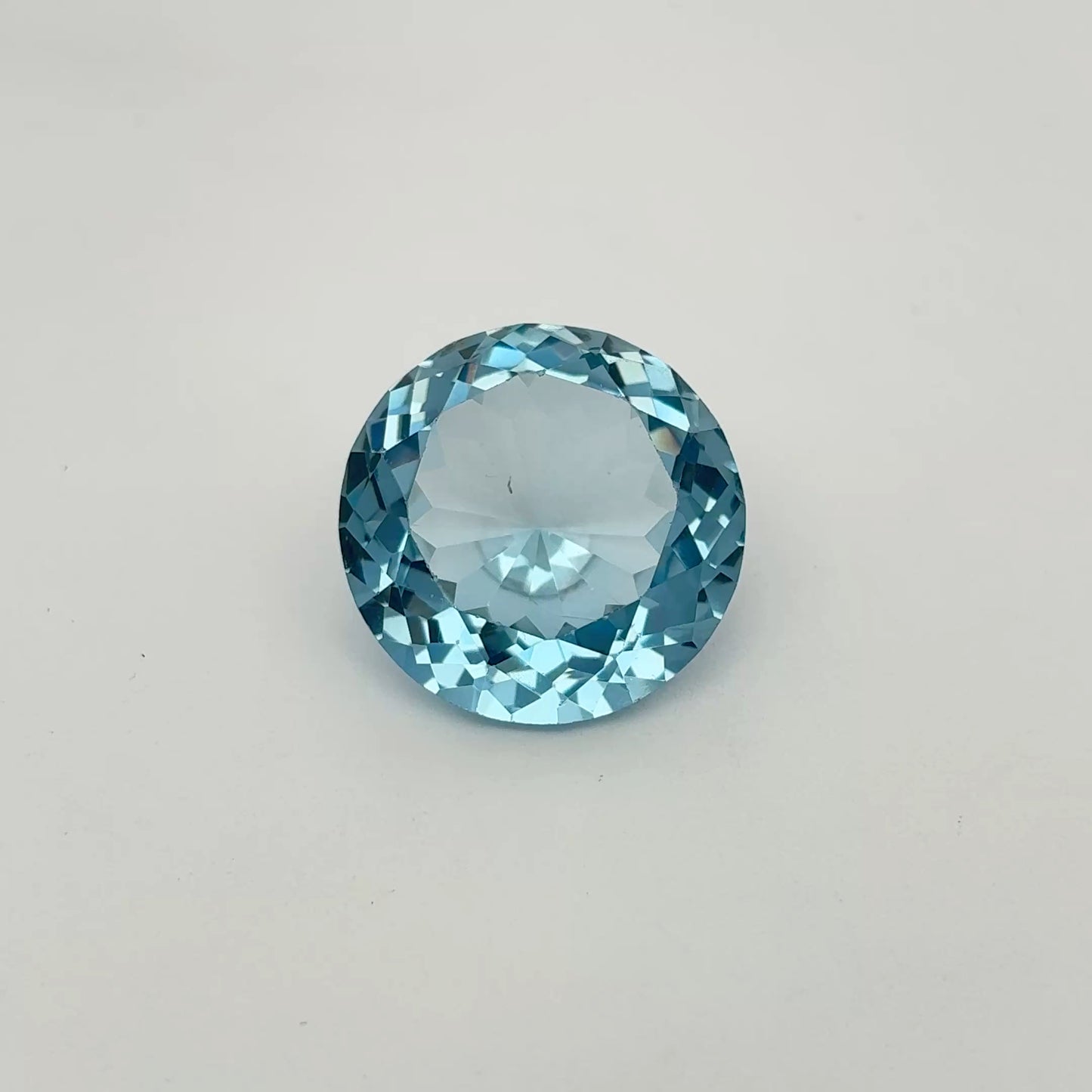 16.5mm Round Lab Created Spinel, Blue, 17 carats