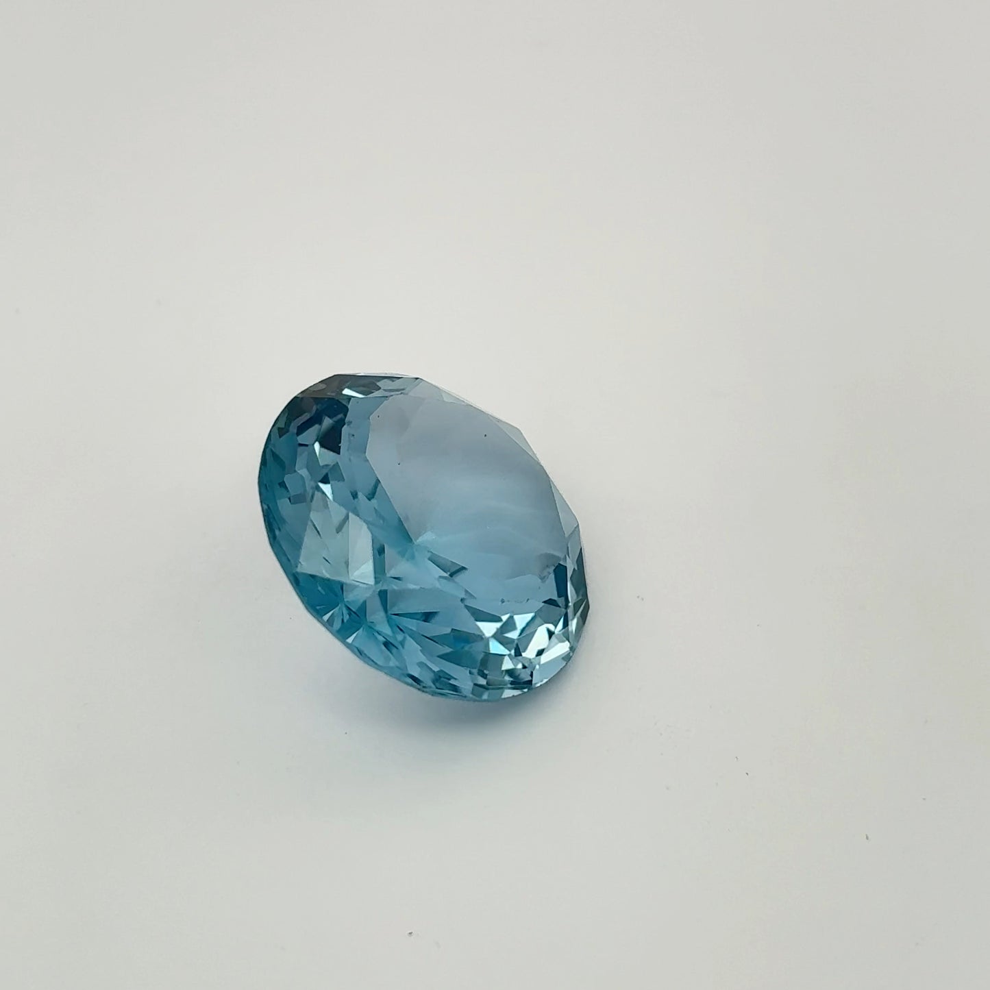 16.5mm Round Lab Created Spinel, Blue, 17 carats